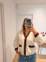 Gilet Adele - blanc/leopard