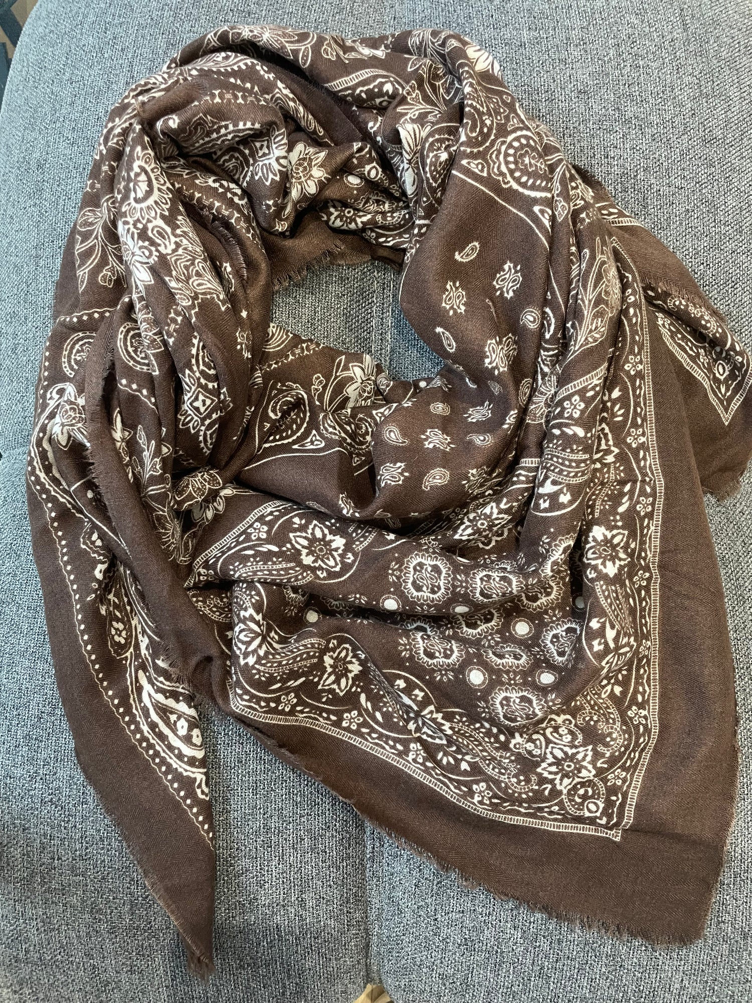 Echarpe bandana GM - marron