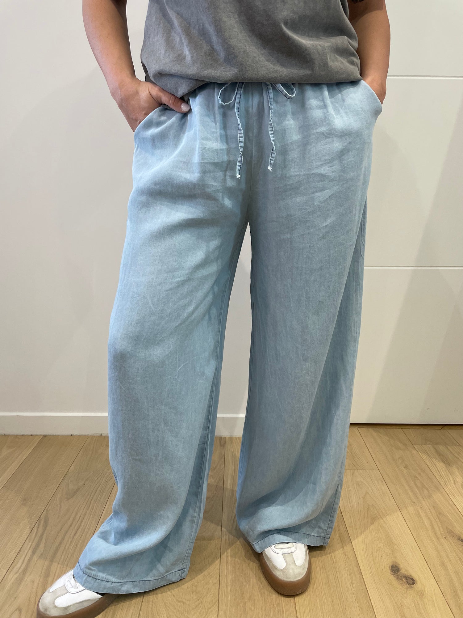 Pantalon fluide Julie - bleu