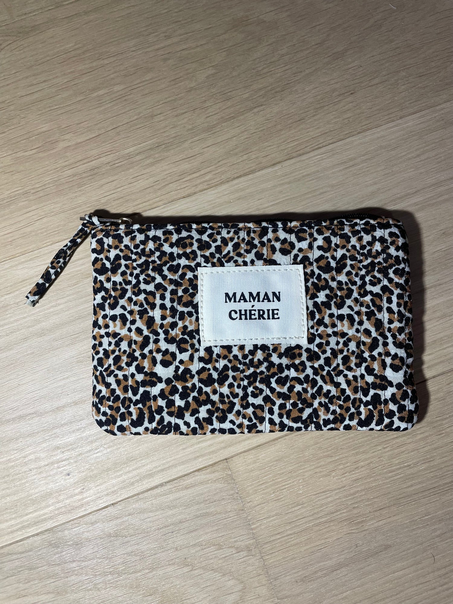 Pochette maman -léopard blanc