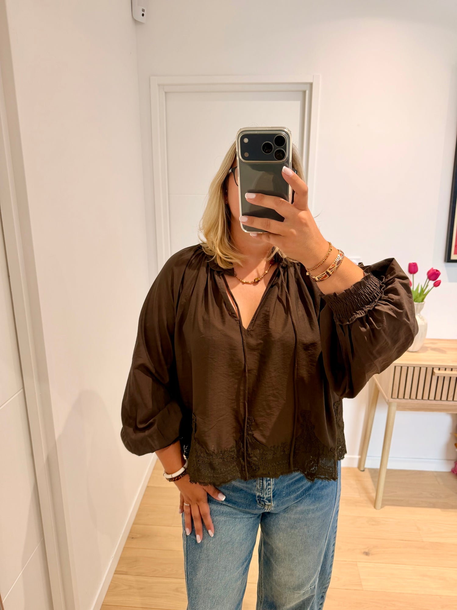 Blouse Alma - marron