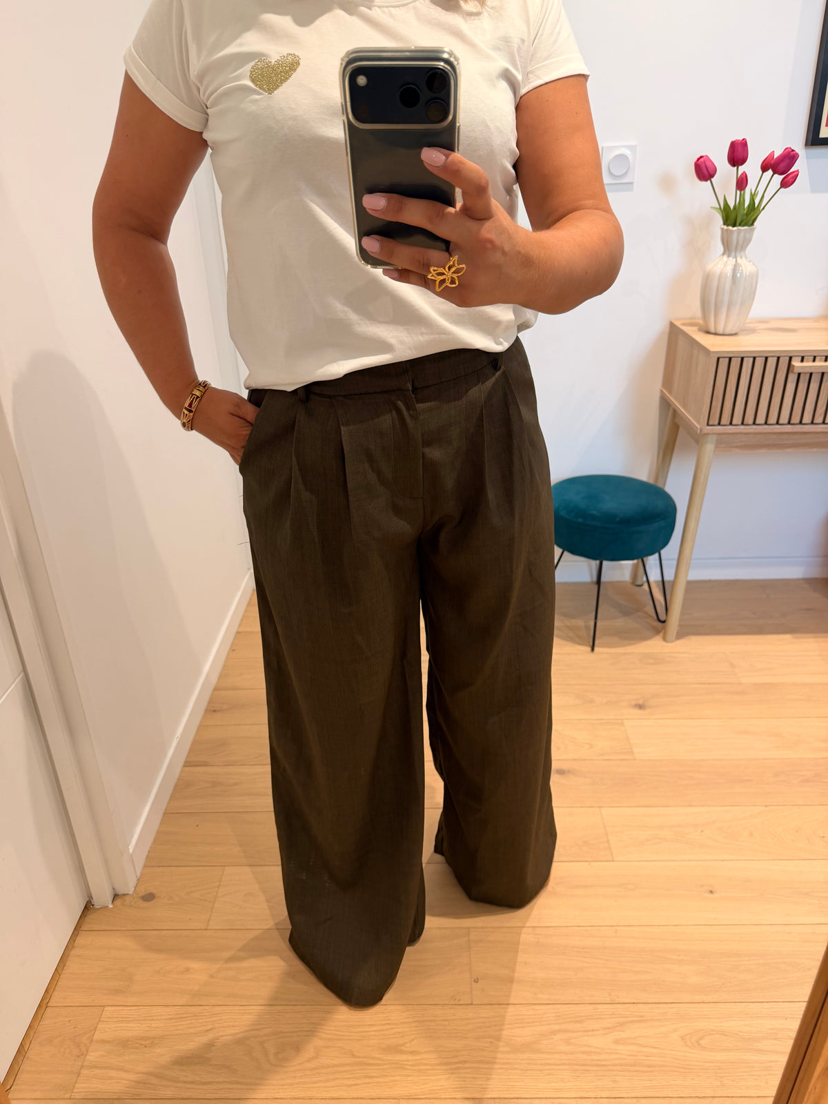 Pantalon Claudia - marron