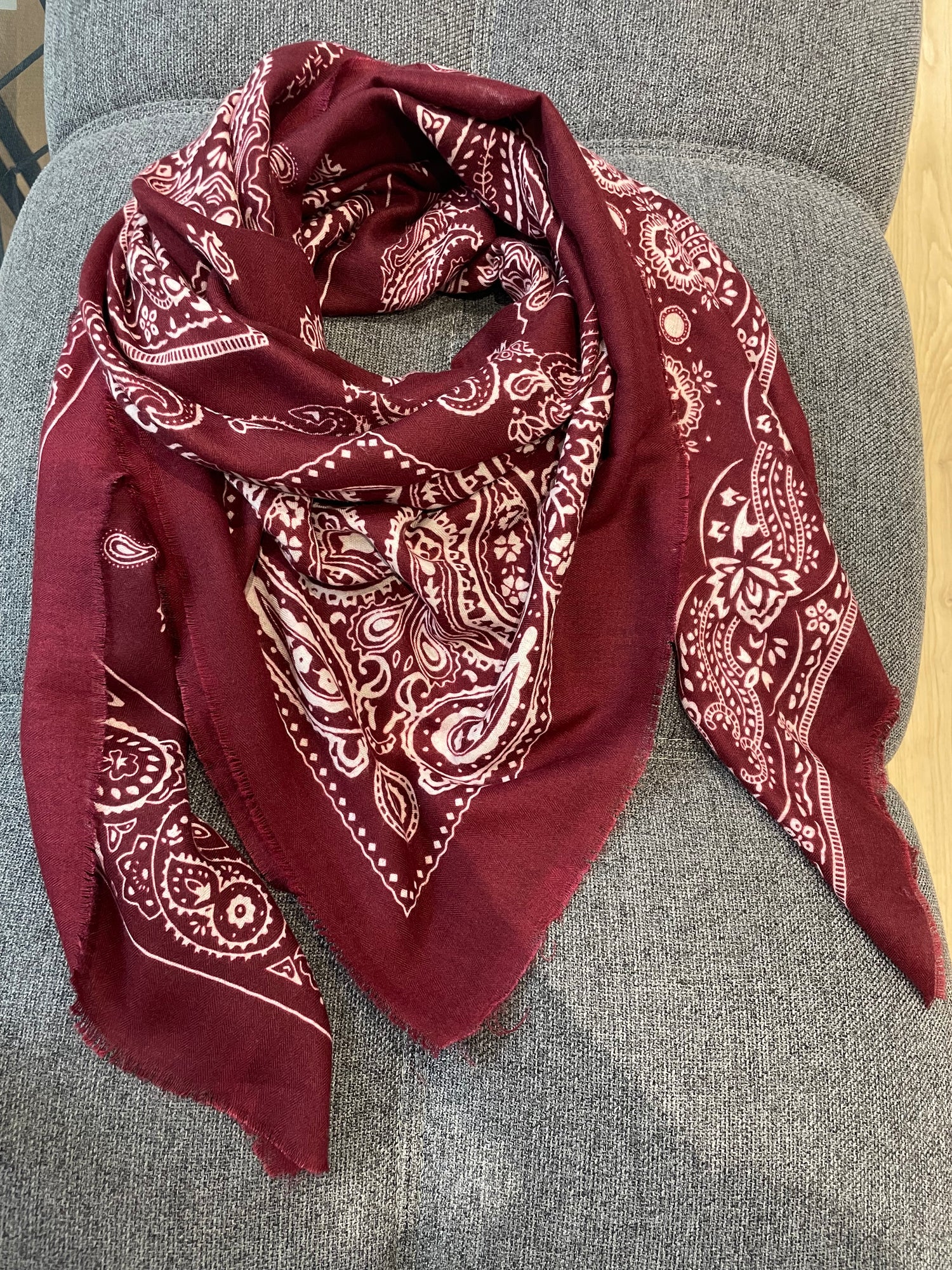 Echarpe bandana - Bordeaux