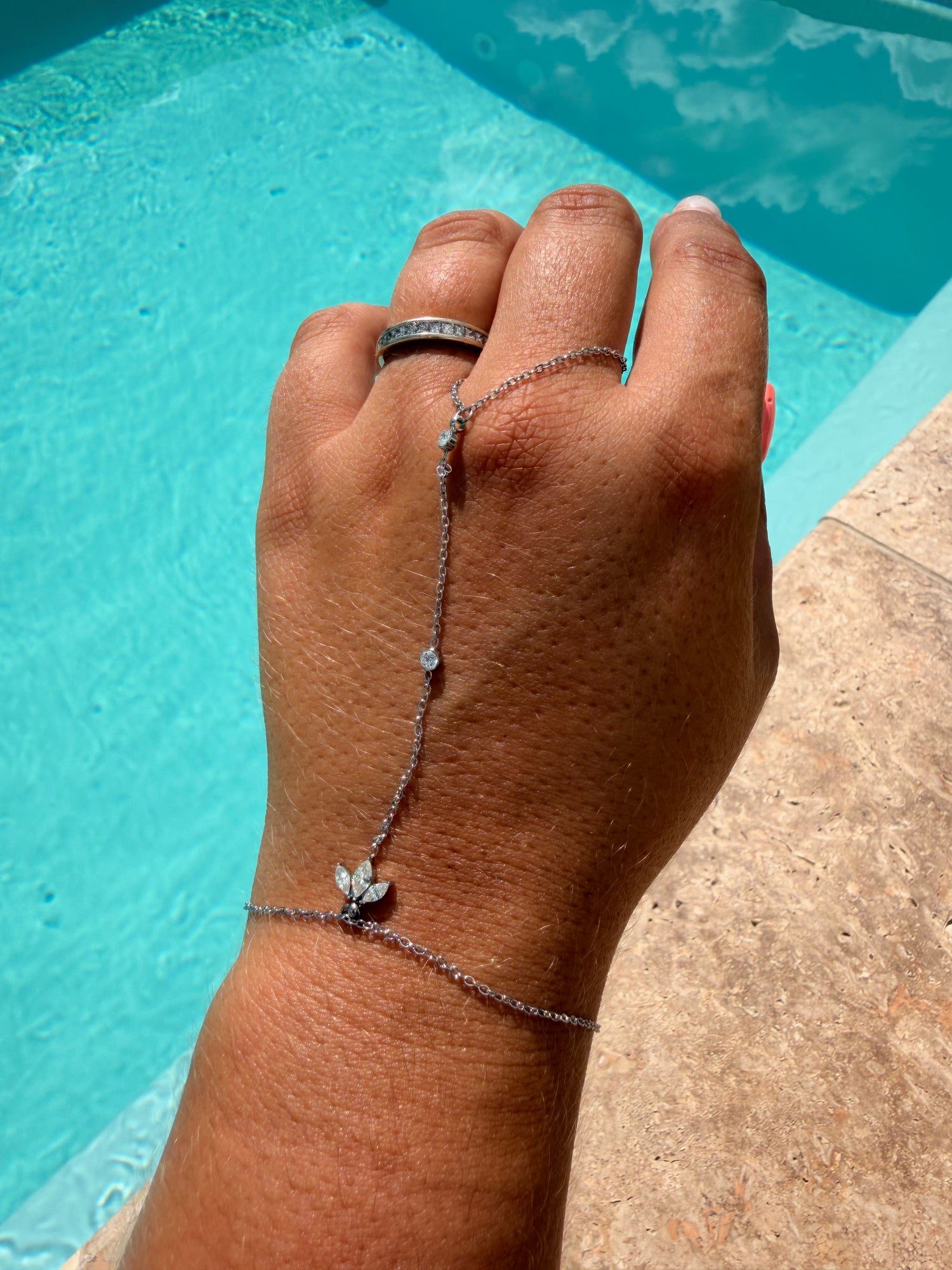 Bracelet bague Dao - argenté