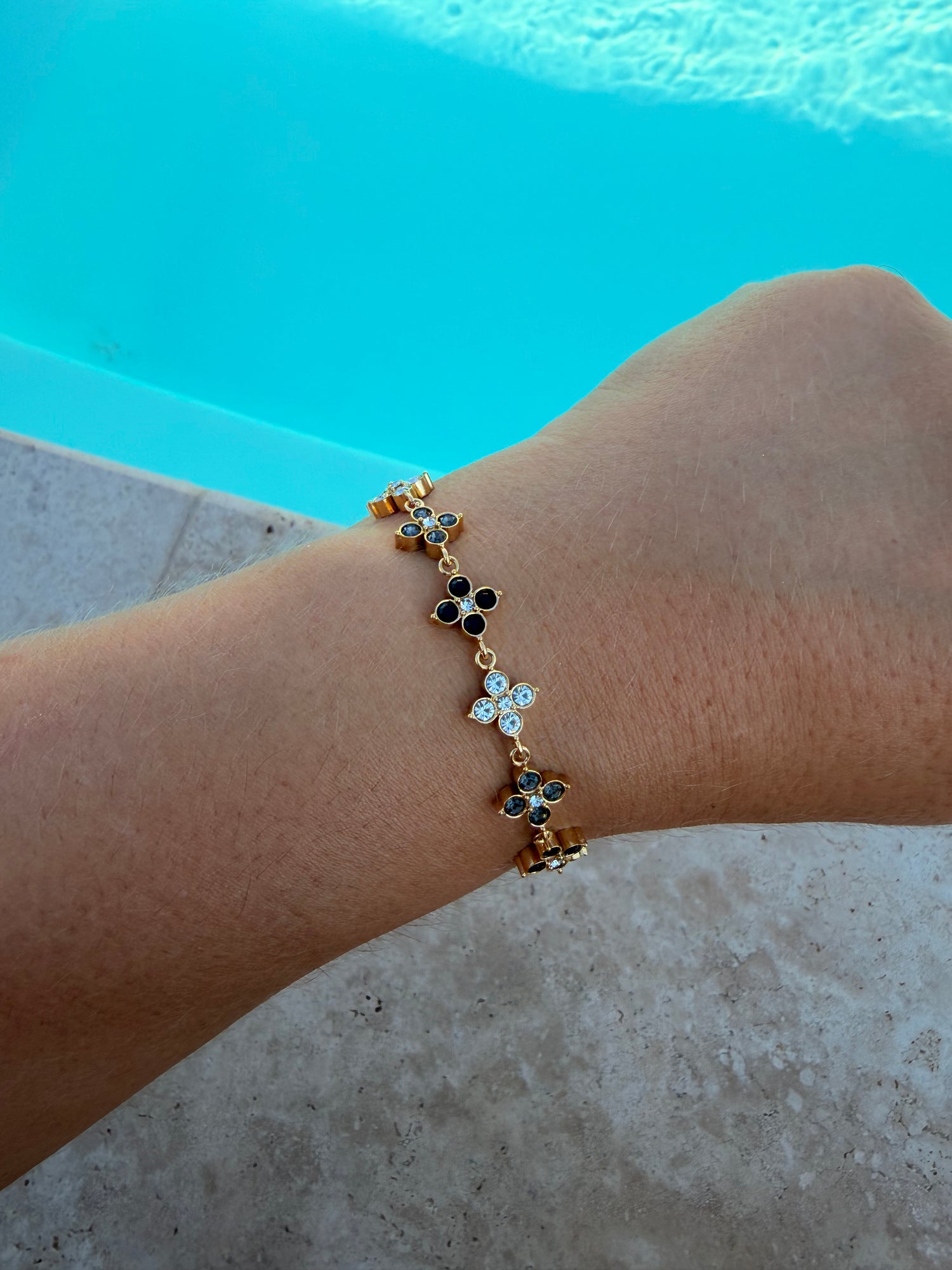 Bracelet Flora - noir