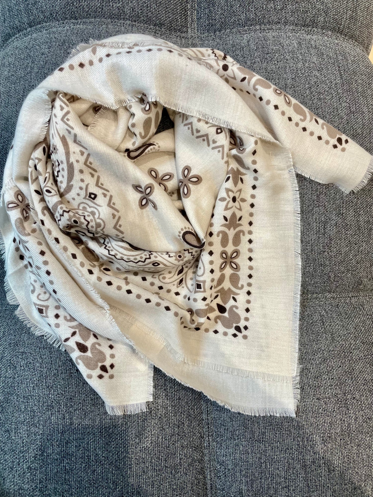 Echarpe bandana PM- beige