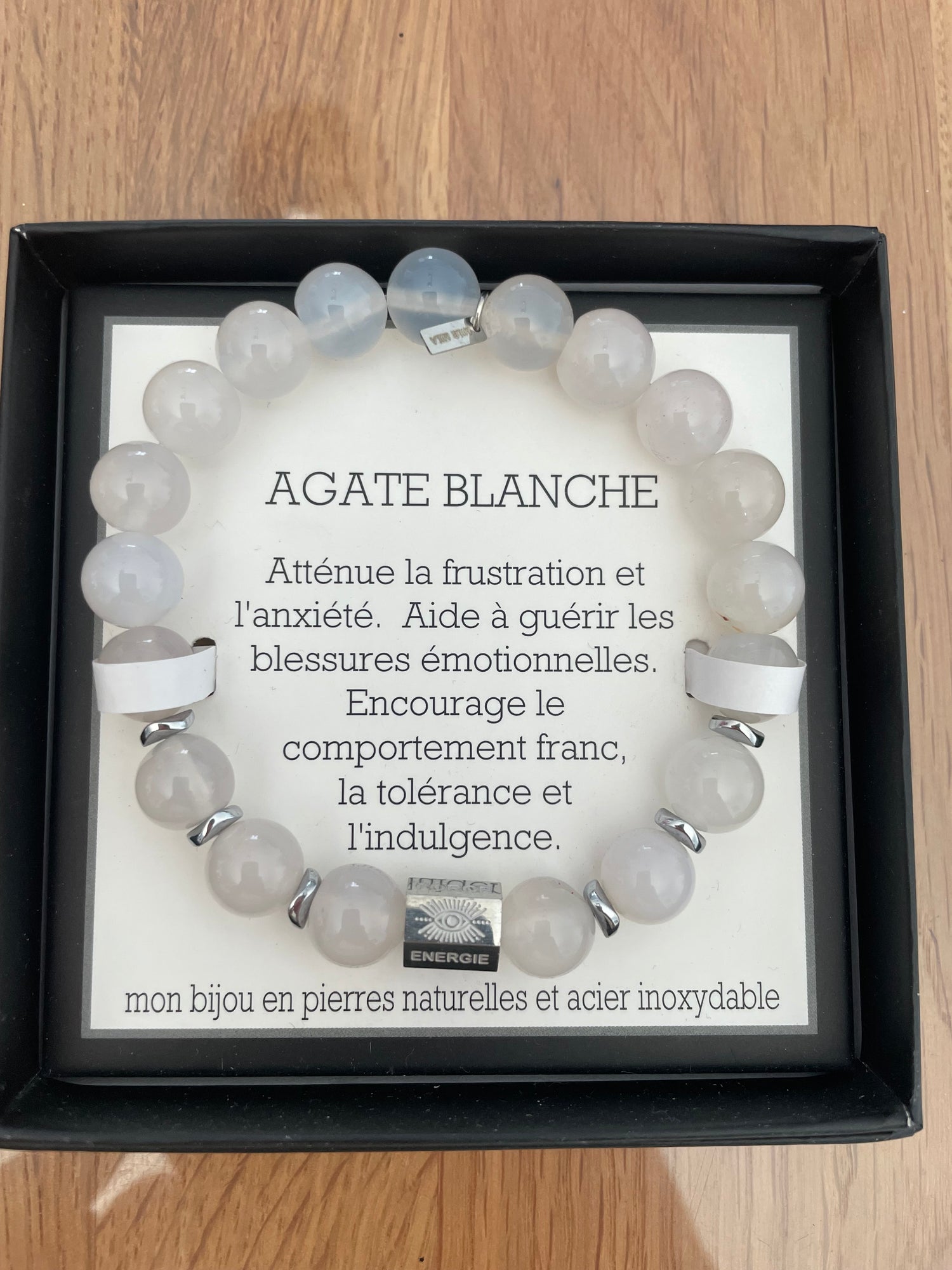 Bracelet Agate Blanche