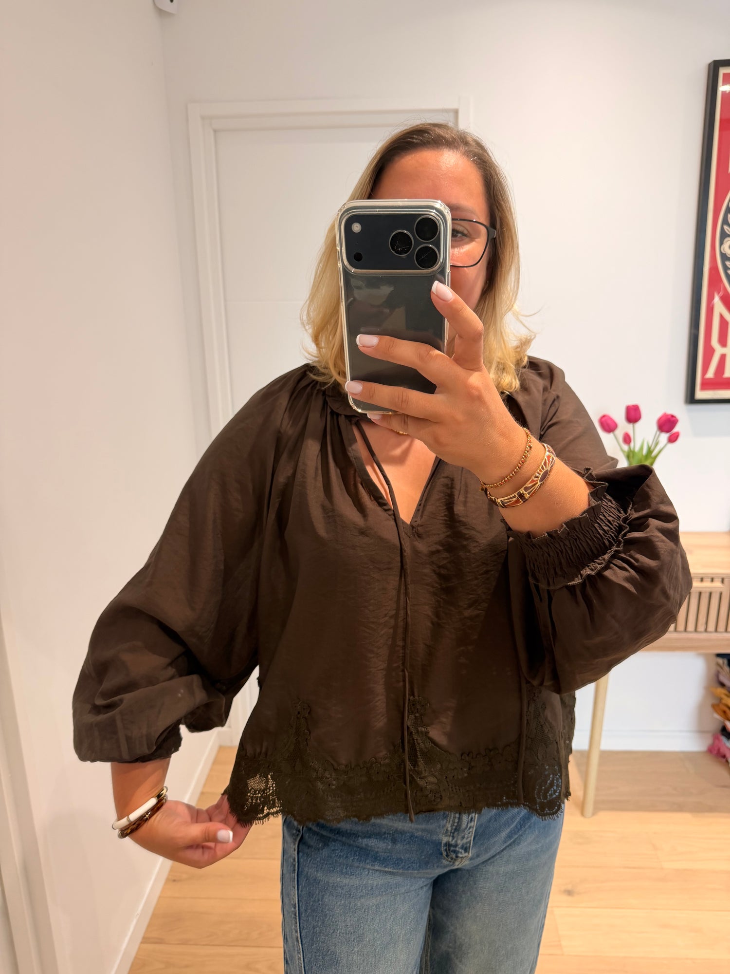 Blouse Alma - marron