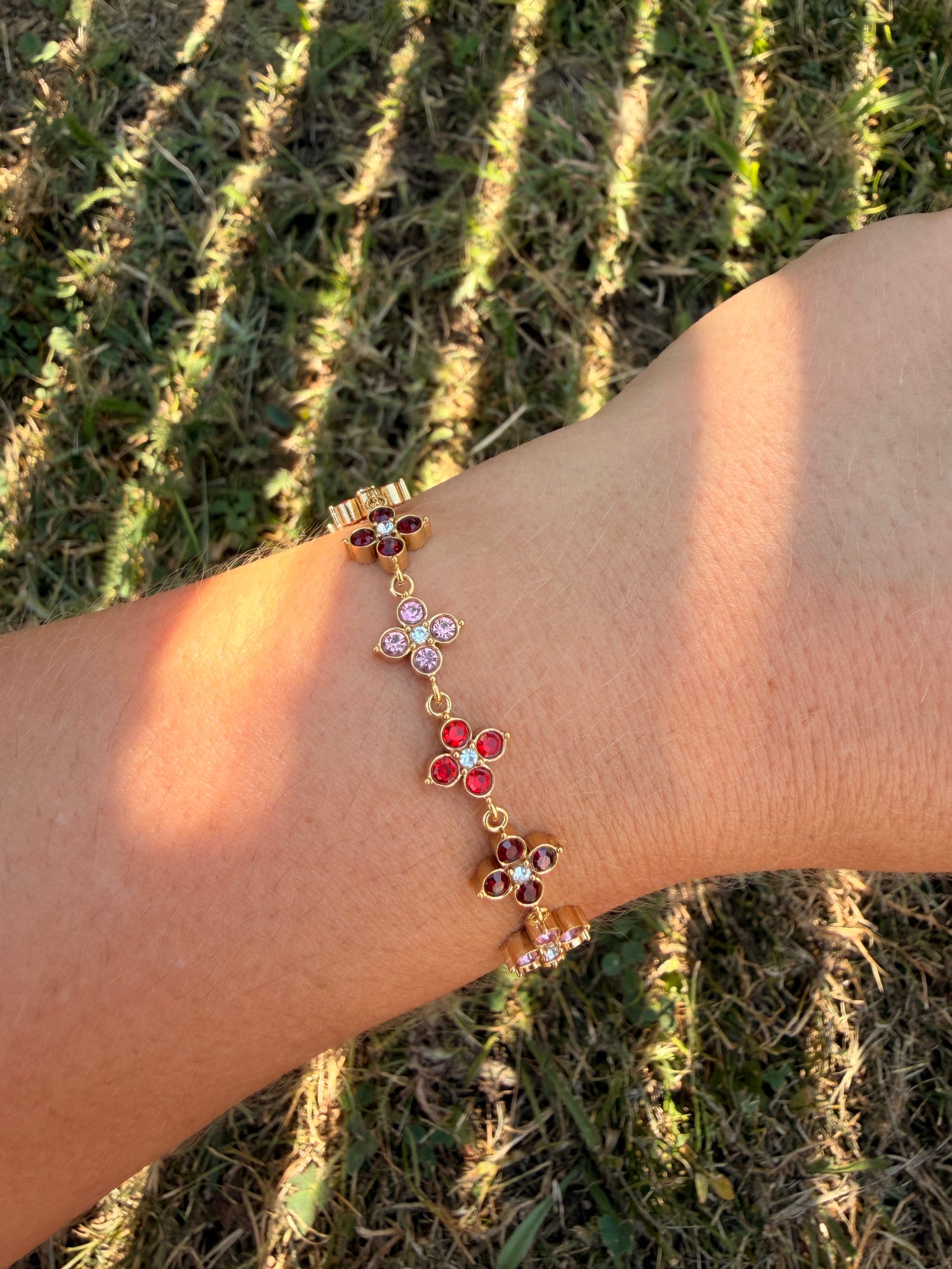 Bracelet Flora - rouge