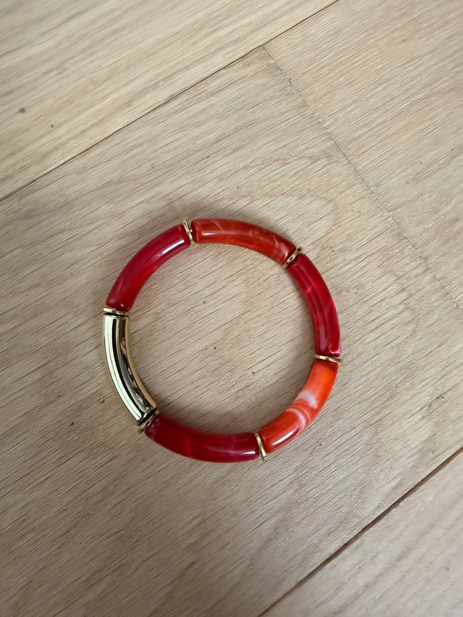 Bracelet Ambre - rouge