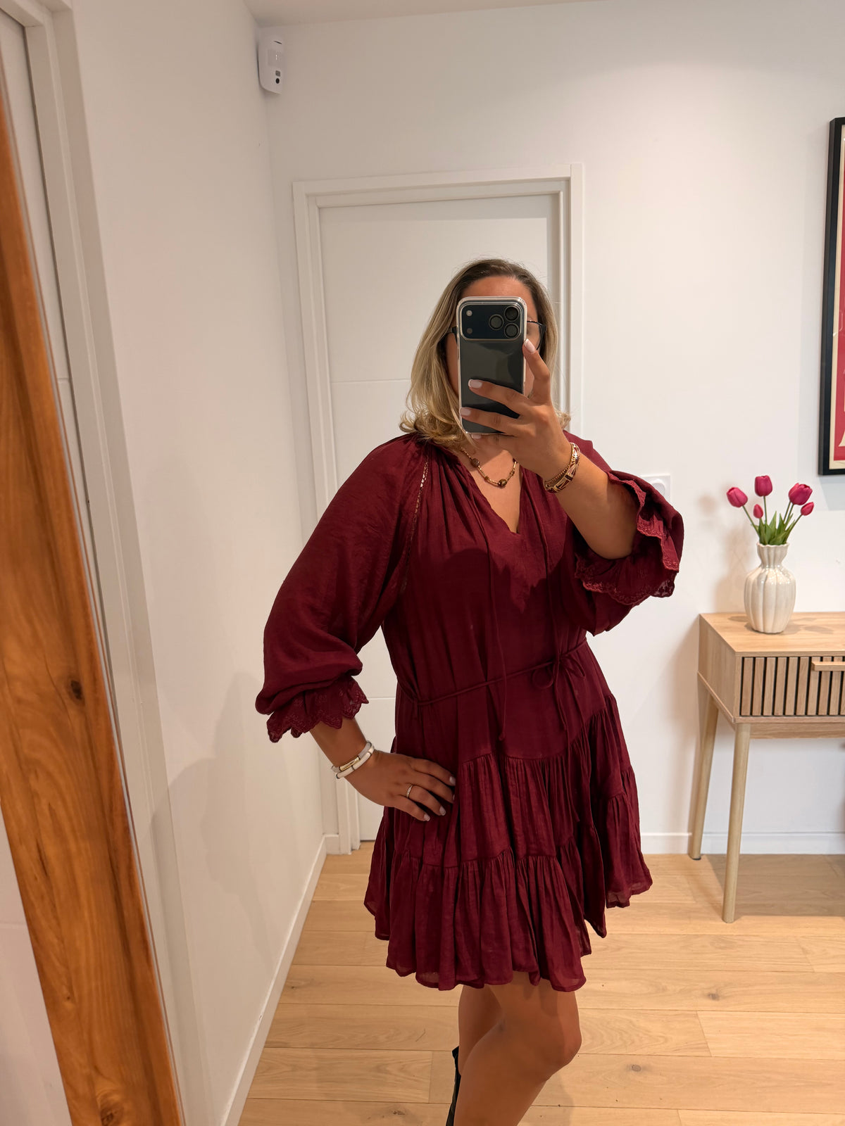 Robe Juliette - bordeaux