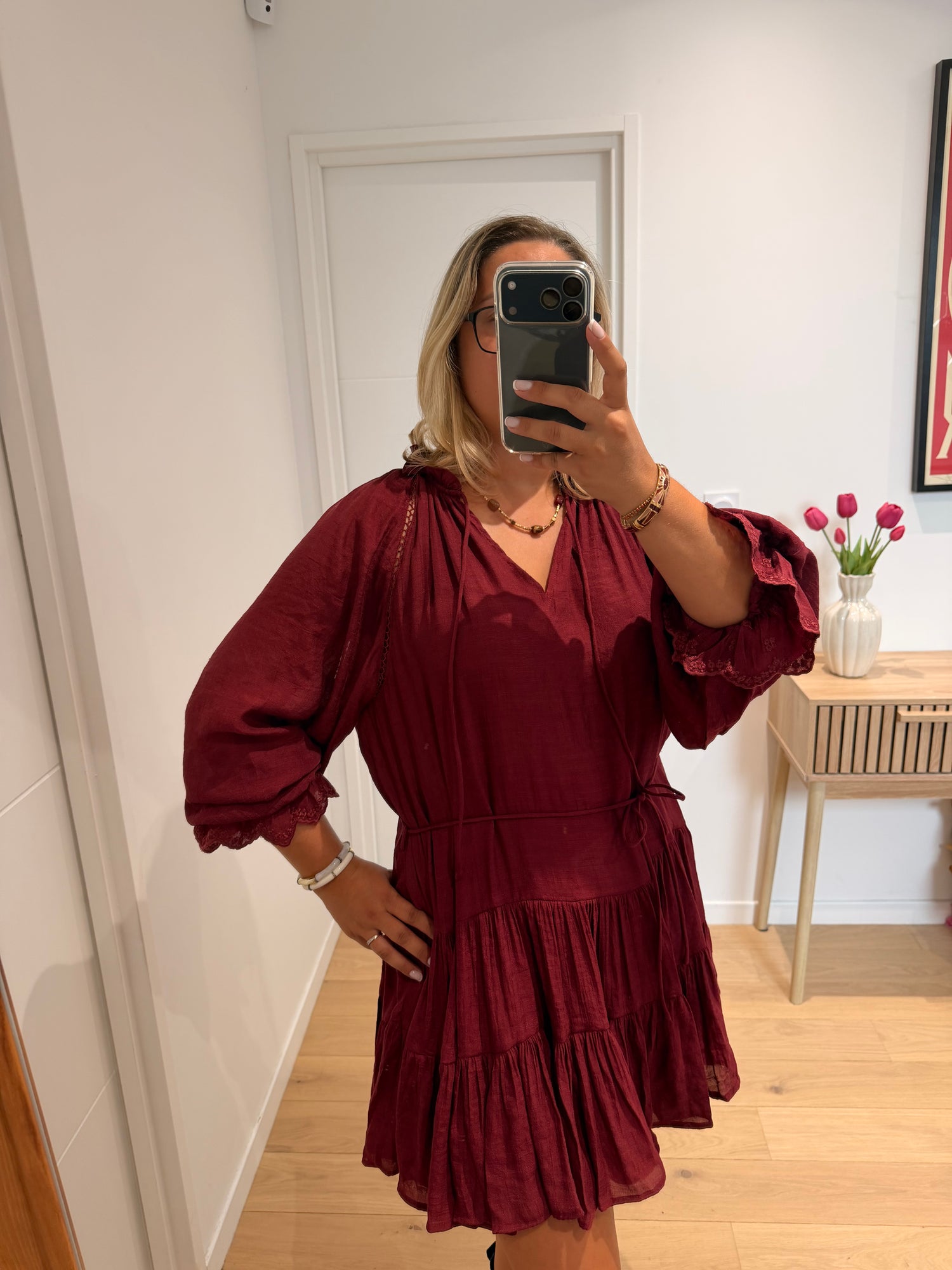 Robe Juliette - bordeaux