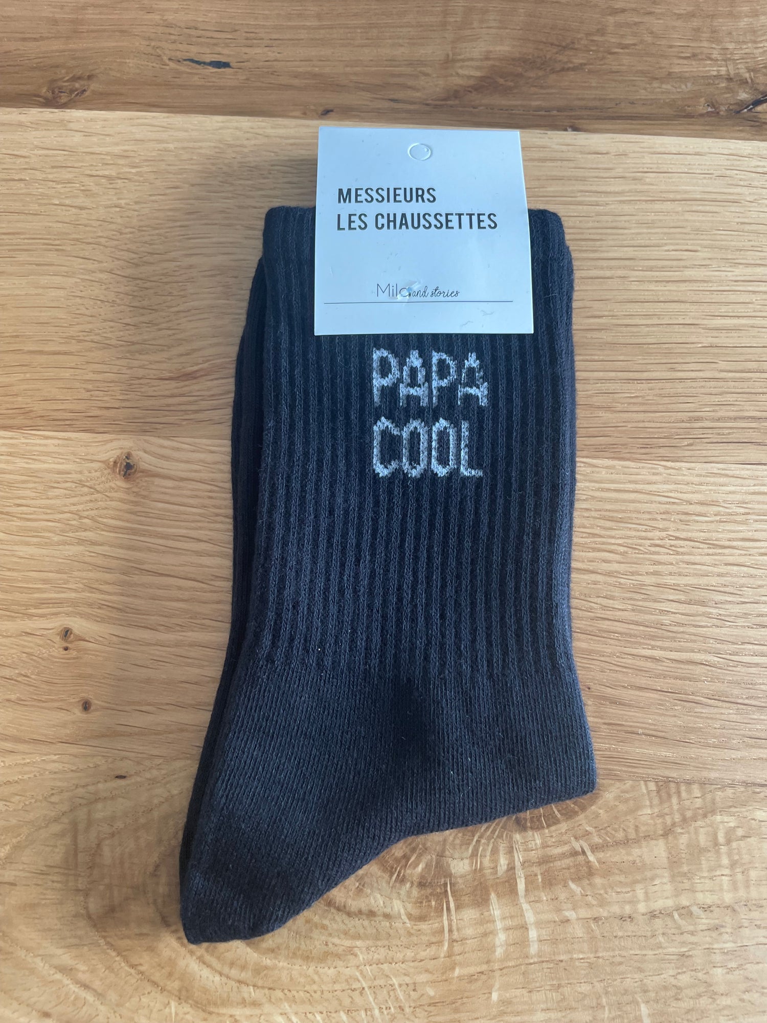 Chaussettes papa - noir