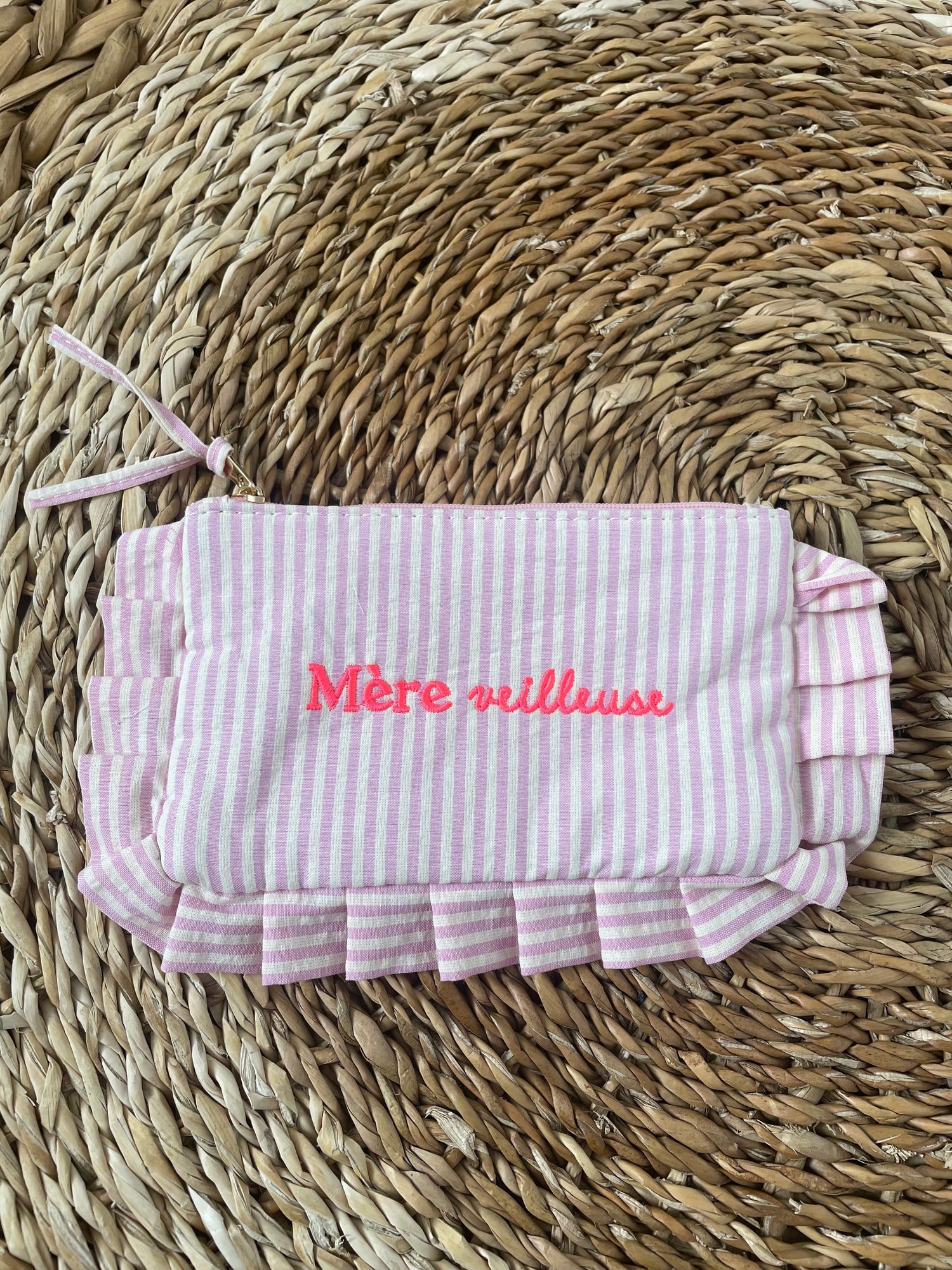 Pochette mère veilleuse - rose