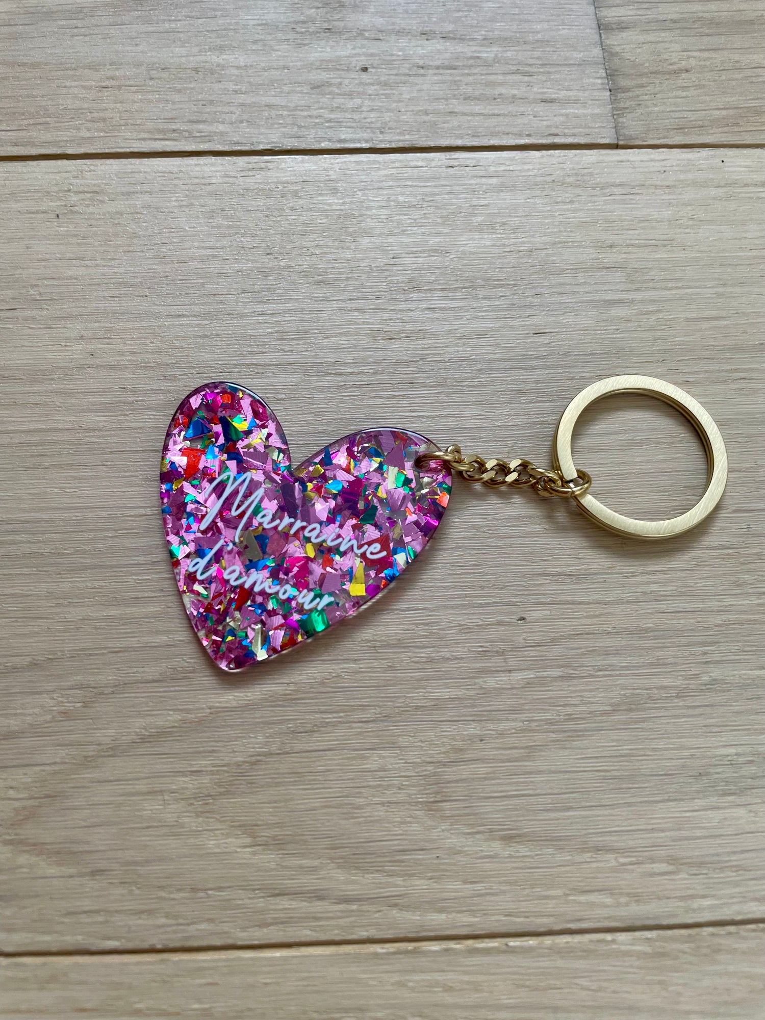 Porte clé marraine d’amour
