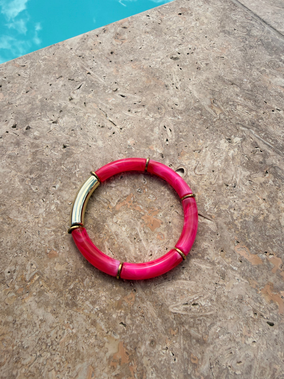 Bracelet Ambre - fushia