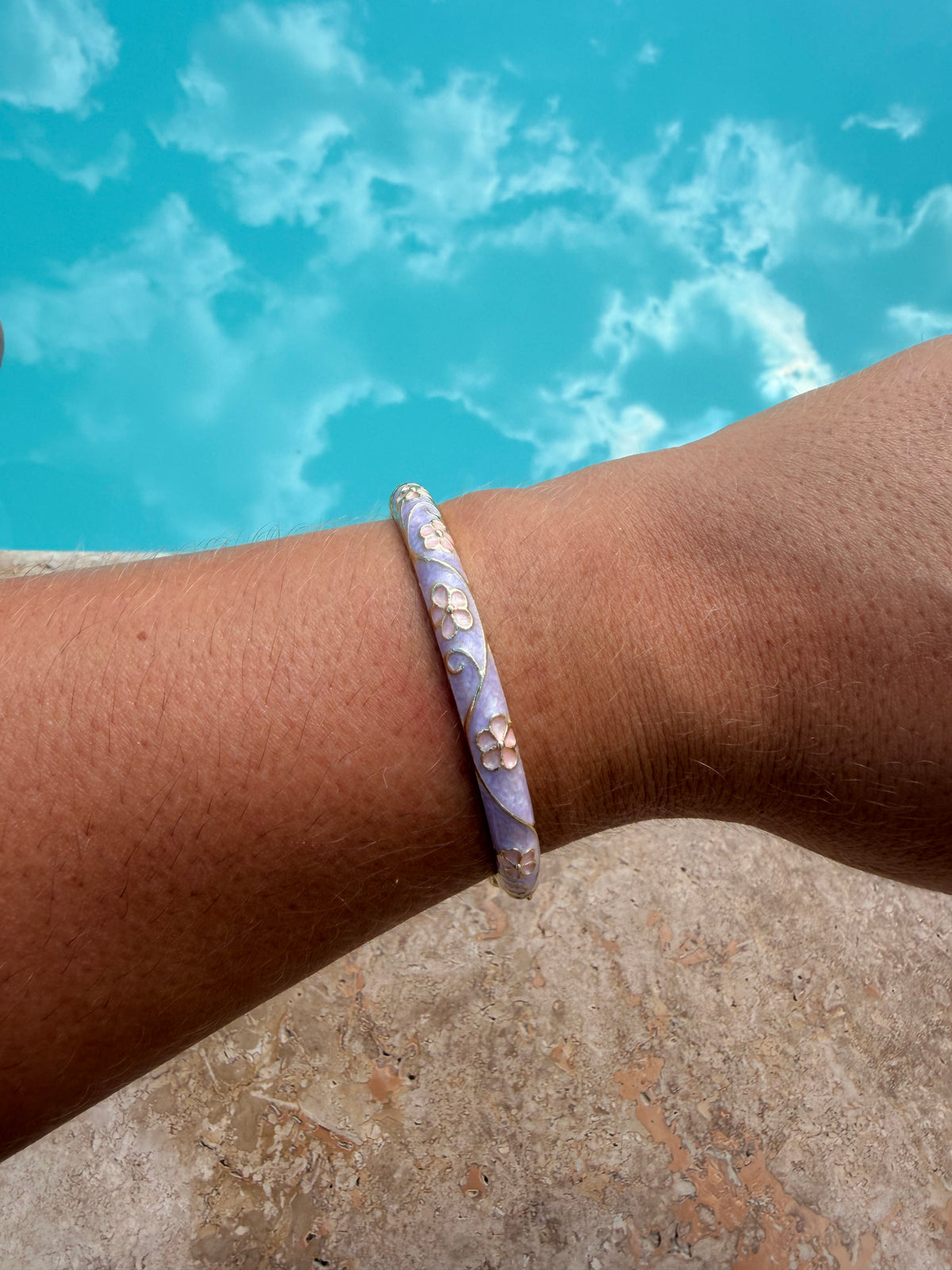 Bracelet Kamala - violet/orange