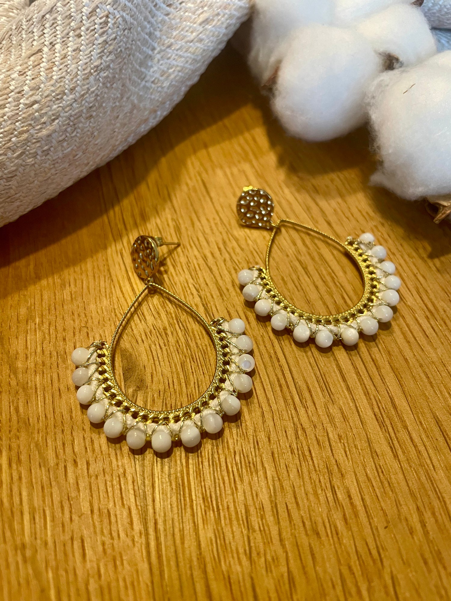 Boucles Felicia - blanc