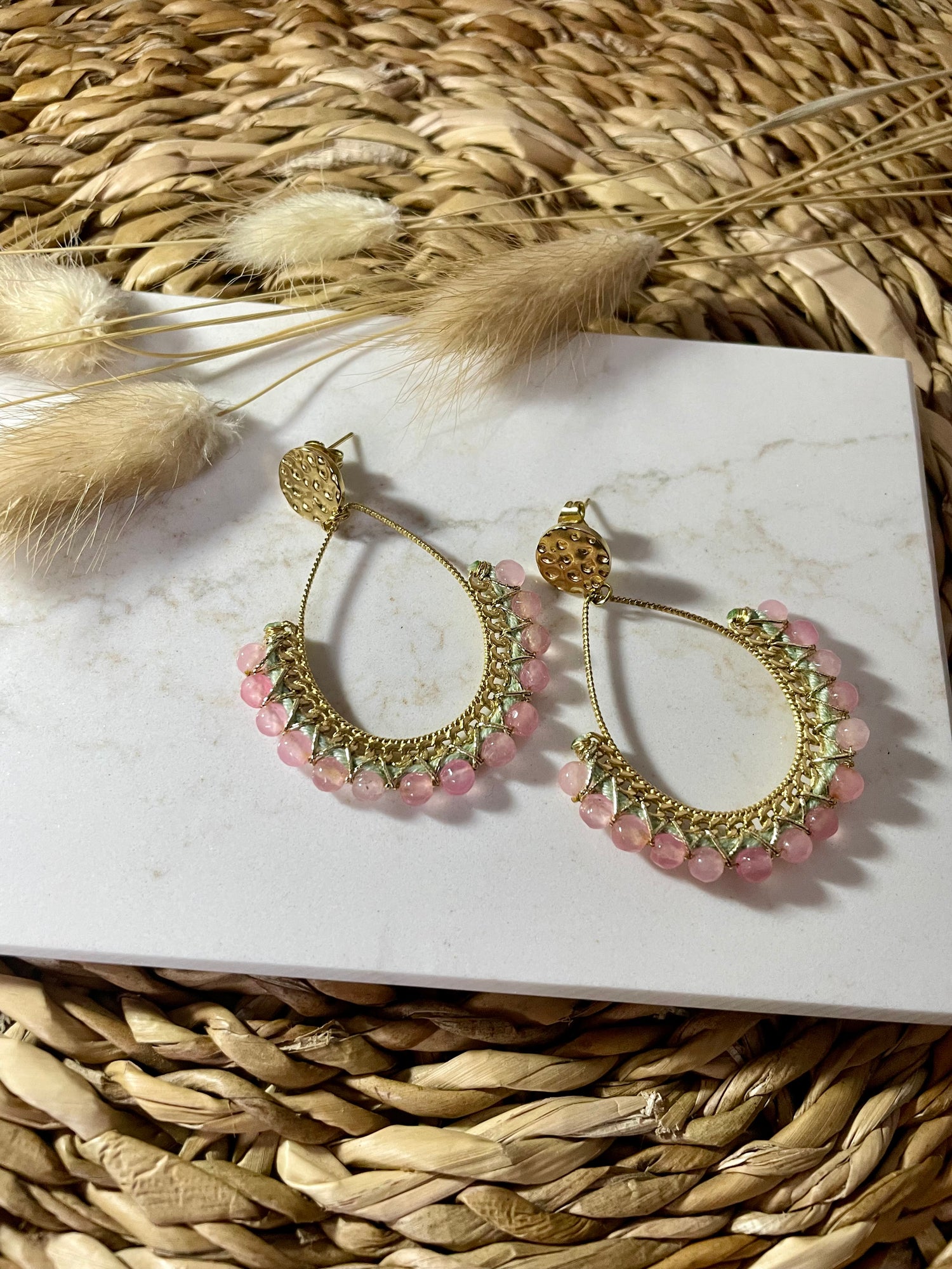 Boucles Felicia -rose