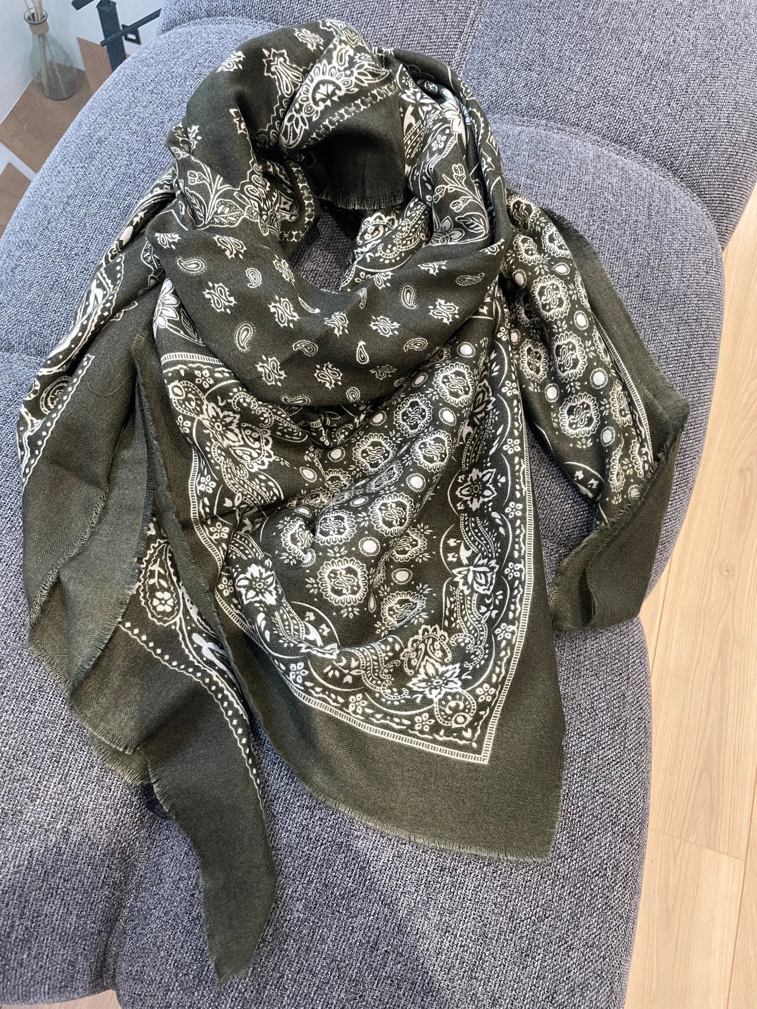 Echarpe bandana - kaki