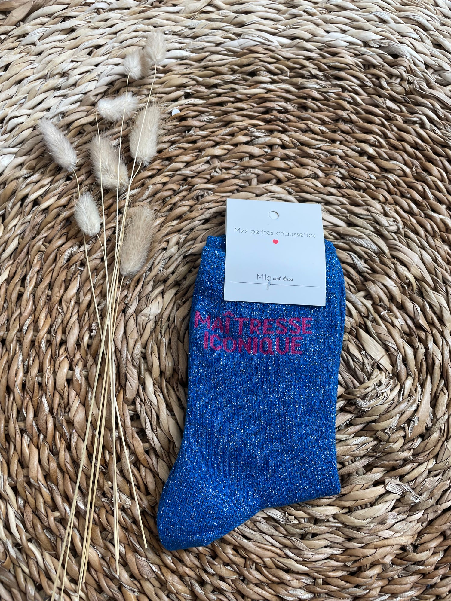Chaussettes maîtresse - bleu
