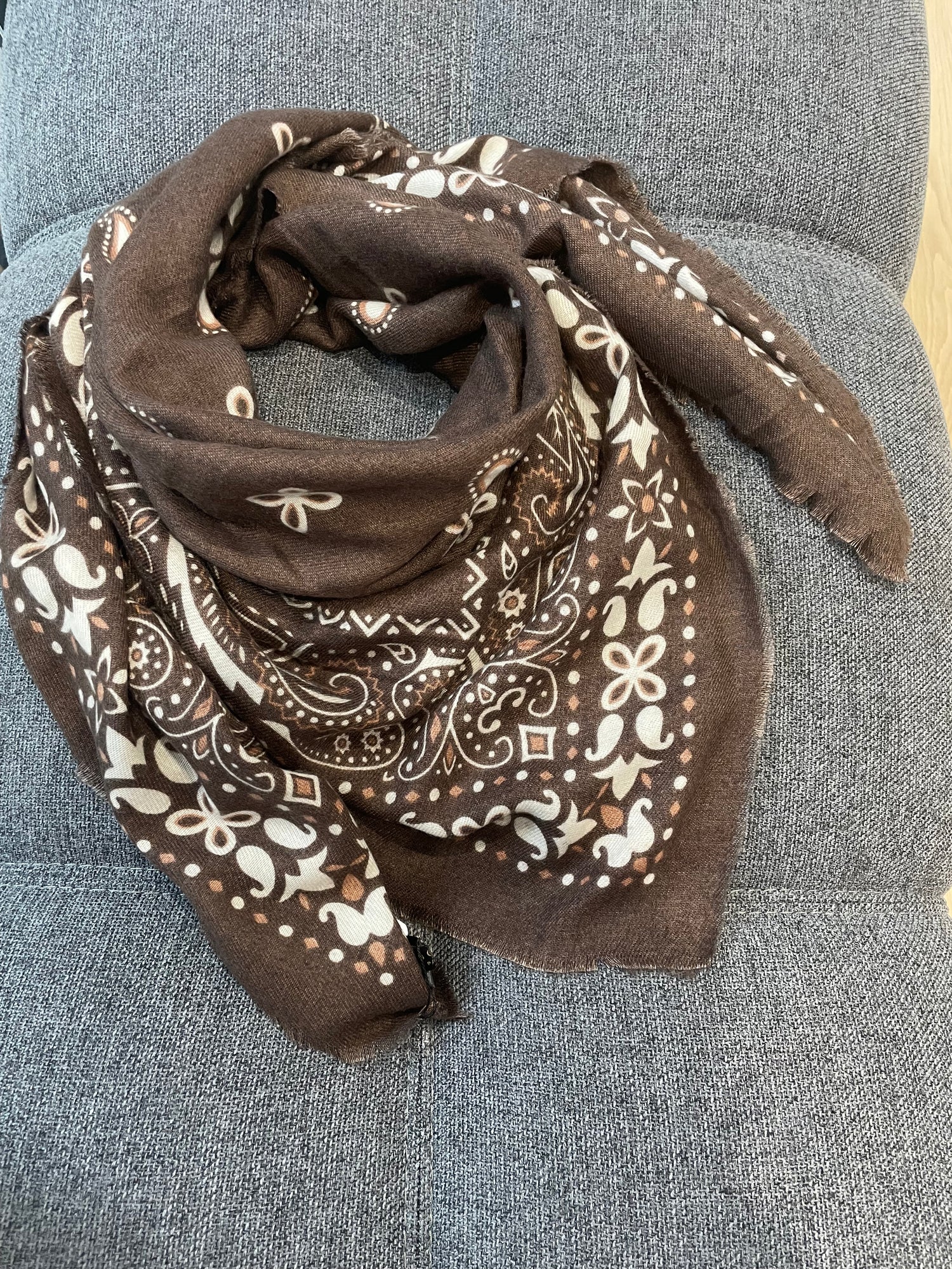 Echarpe bandana PM - chocolat