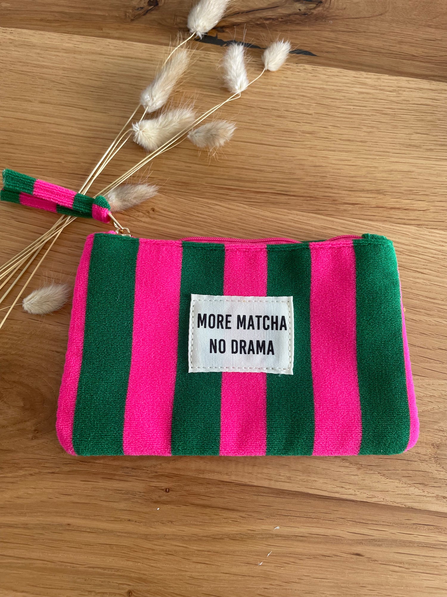 Pochette éponge - matcha vert