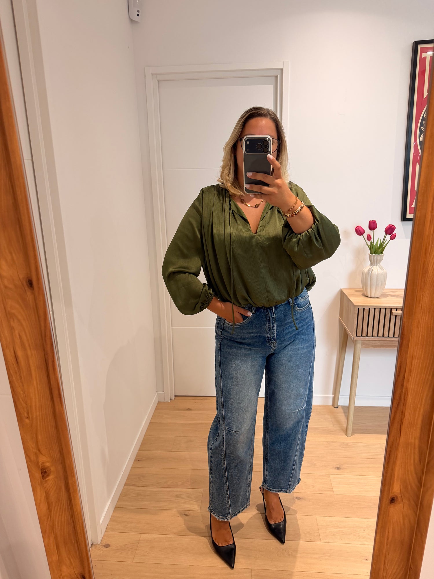 Blouse Mia - kaki