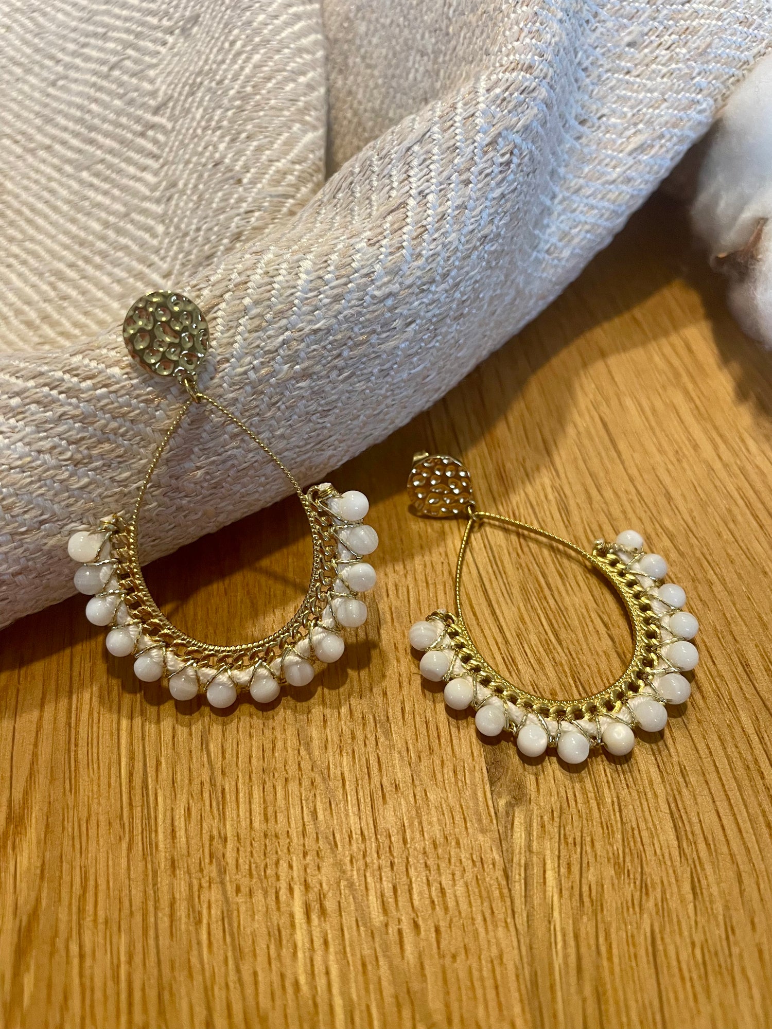 Boucles Felicia - blanc
