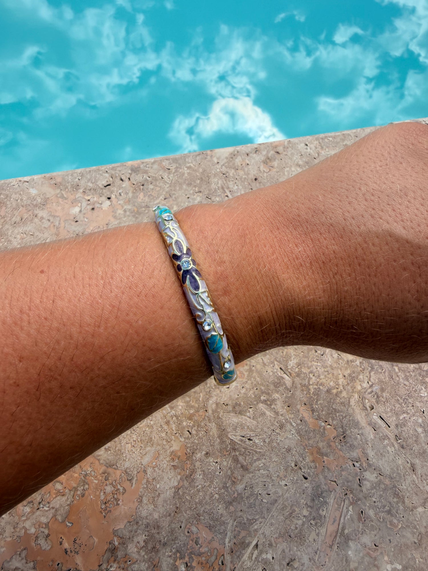 Bracelet Kamala - violet/bleu