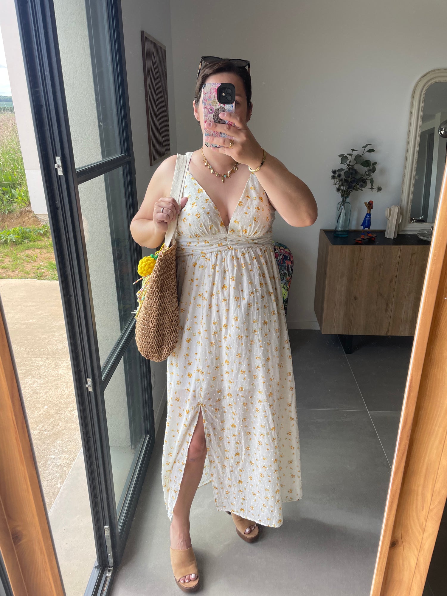 Robe longue fines bretelles - Iris