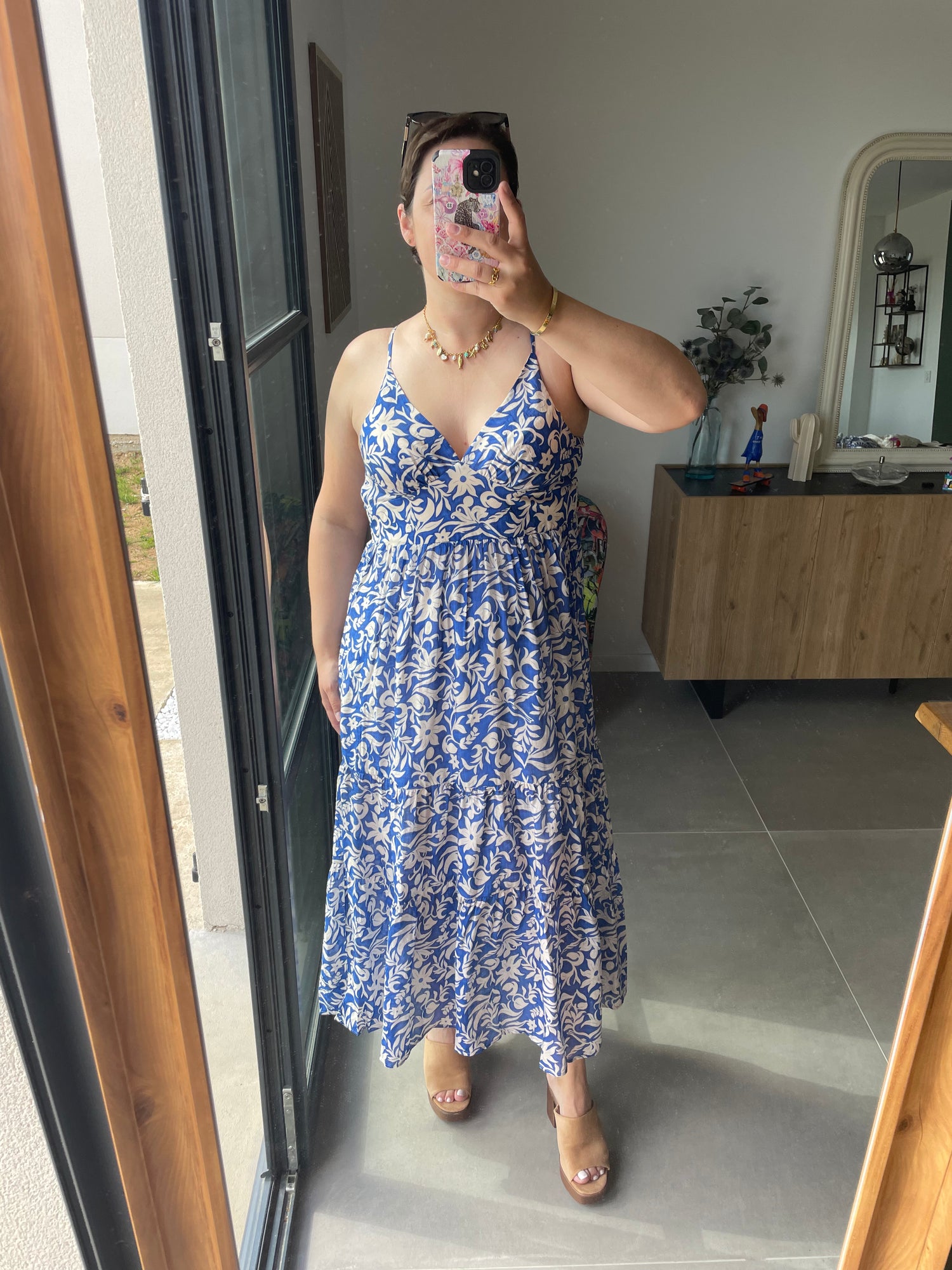 Robe longue fines bretelles - Thalia