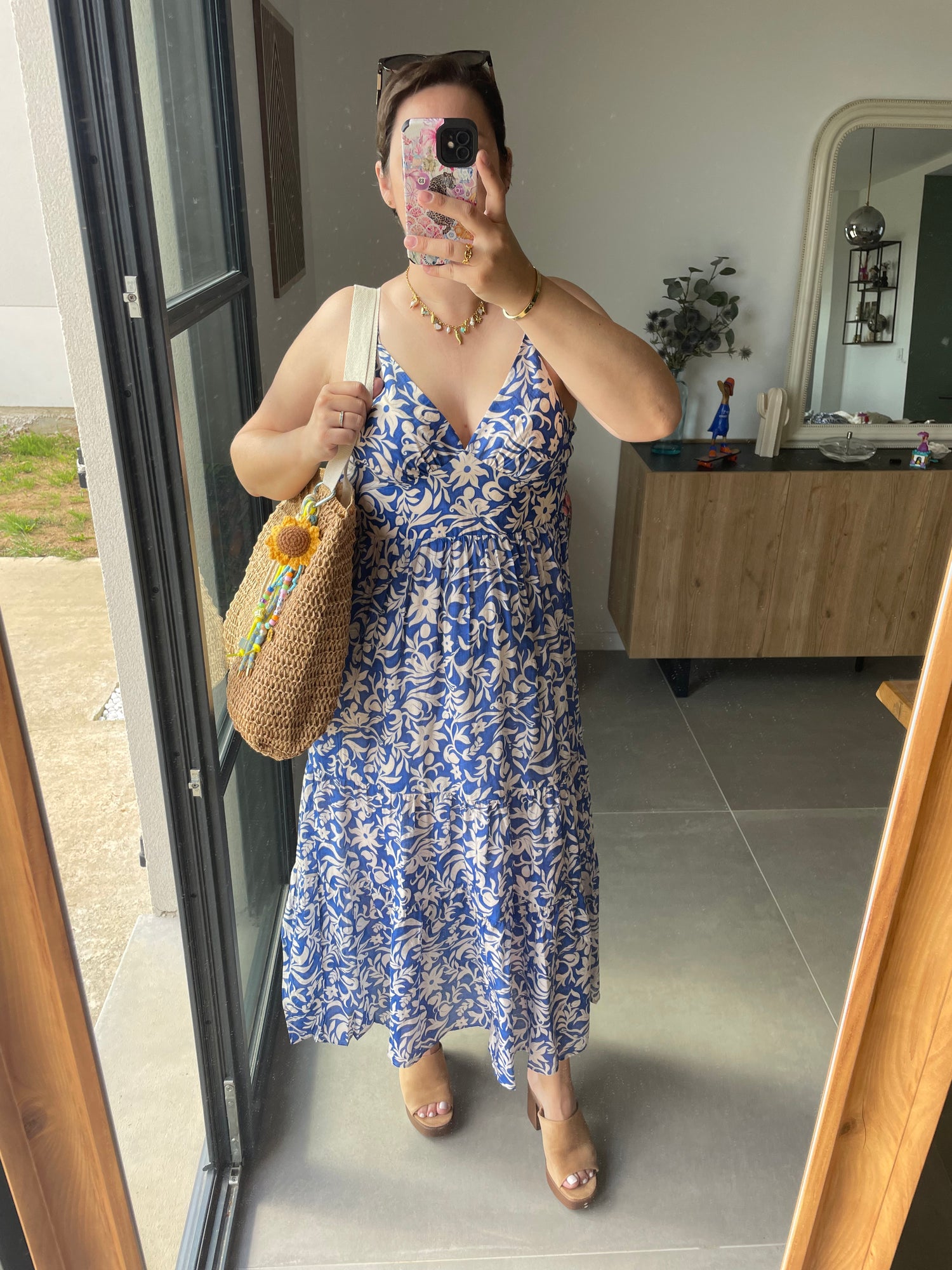 Robe longue fines bretelles - Thalia