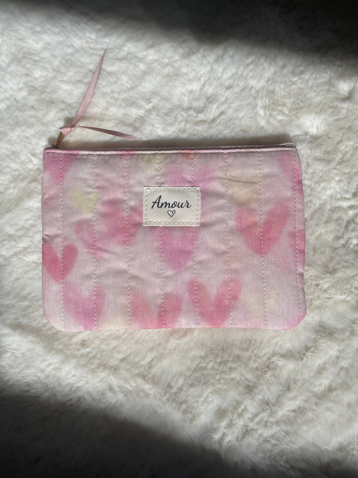 Pochette coeur rose