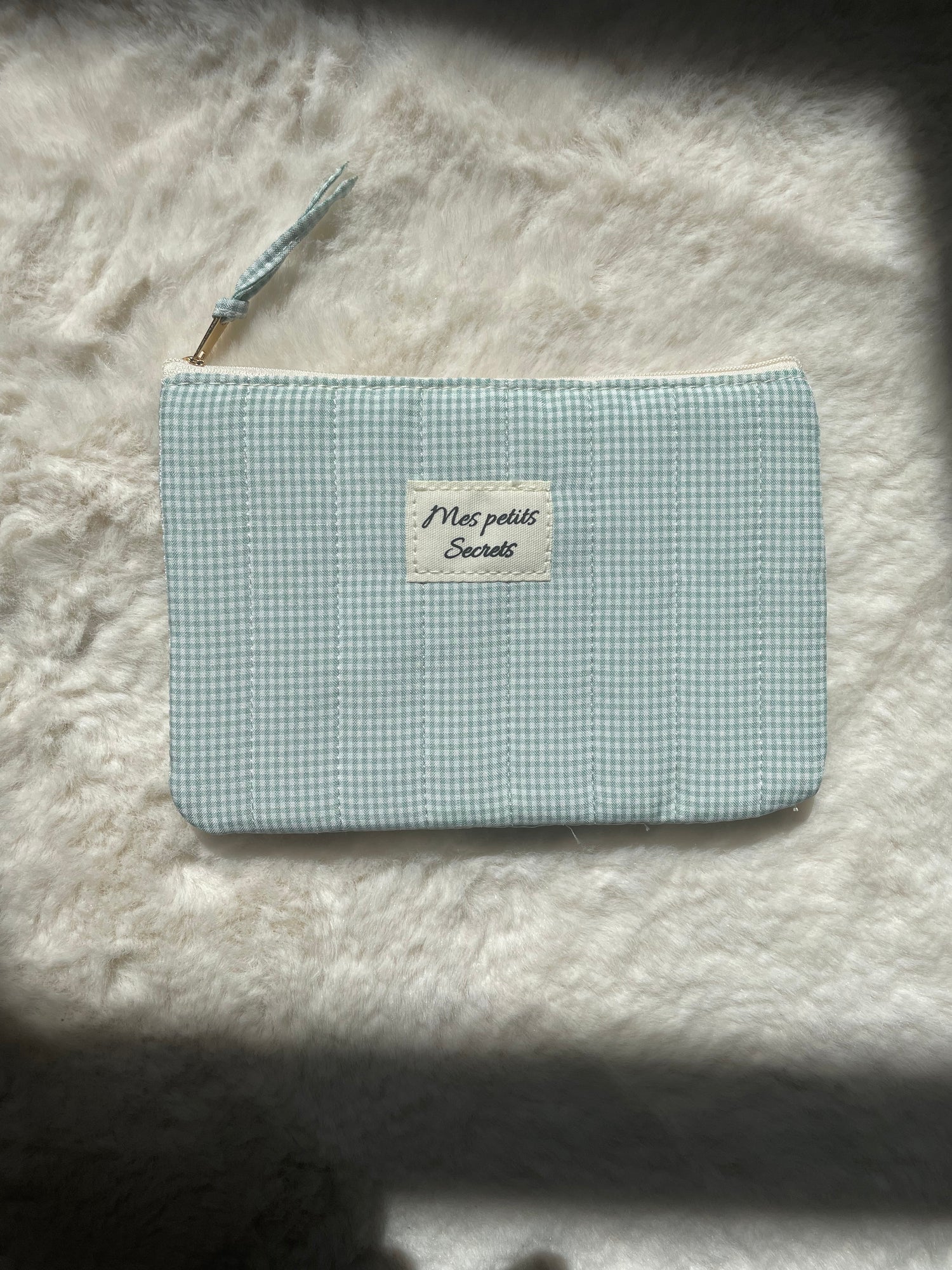 Pochette vichy - vert