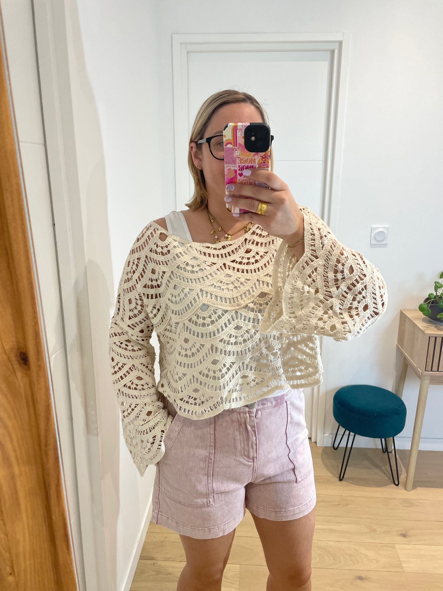 Top Ella - blanc cassé