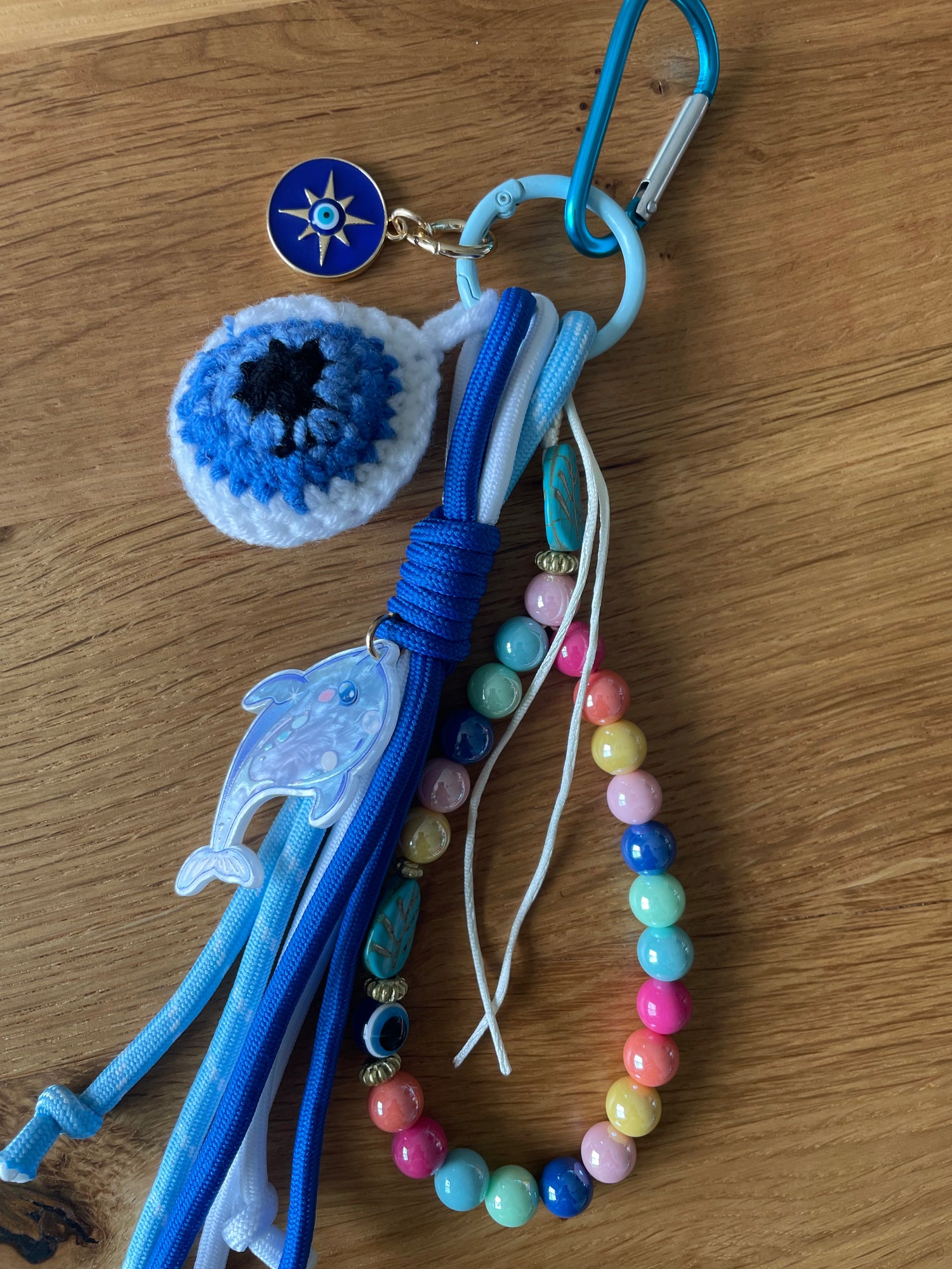 Bijou de sac oeil bleu