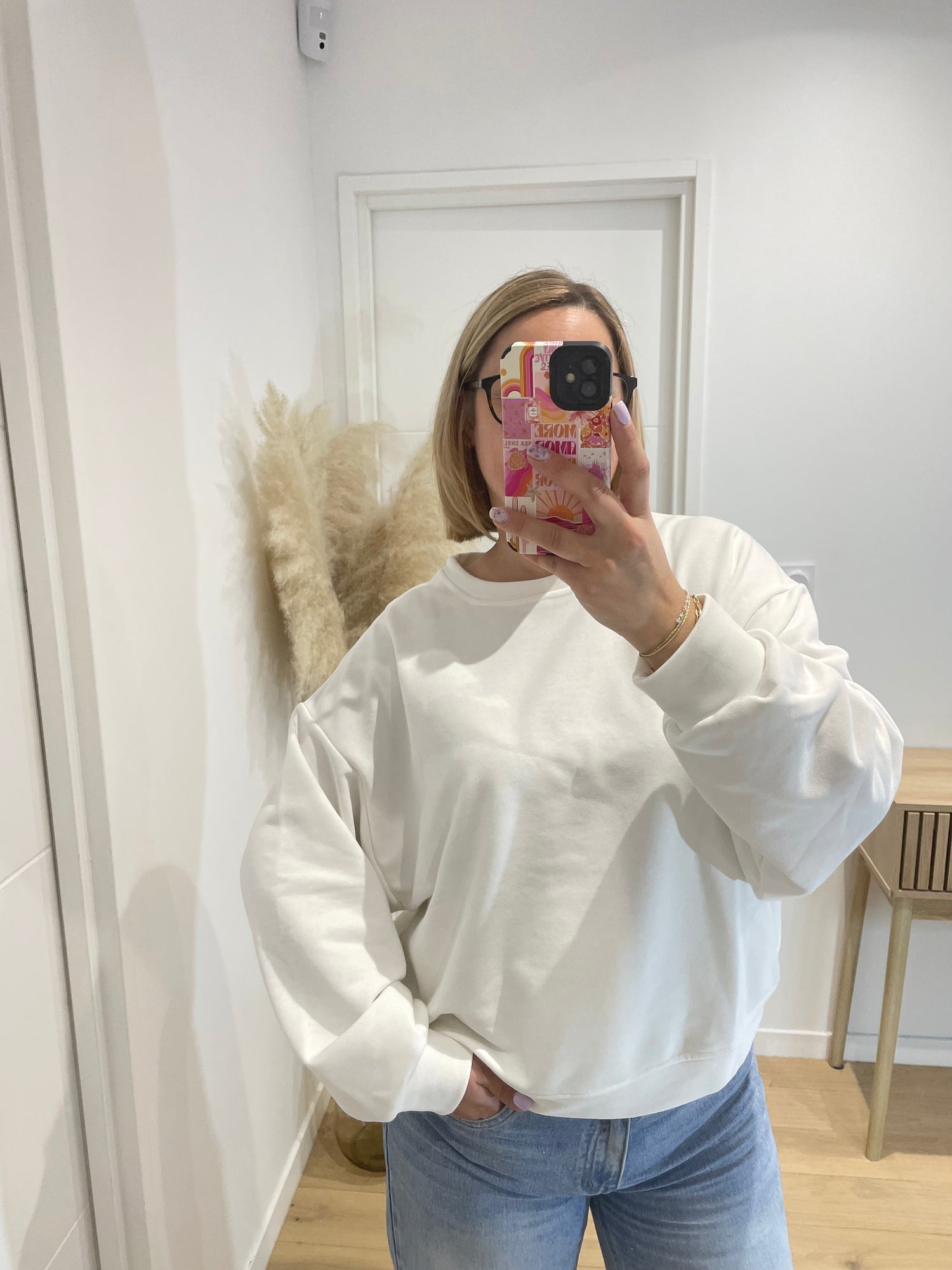 Sweat Color - blanc