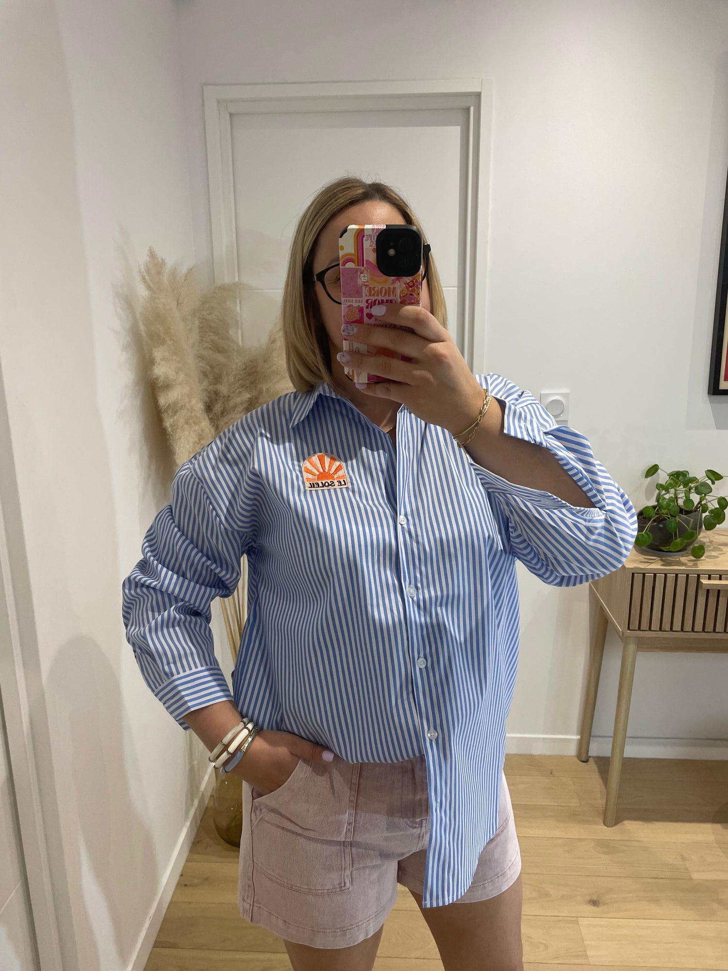 Chemise Soleil - bleue