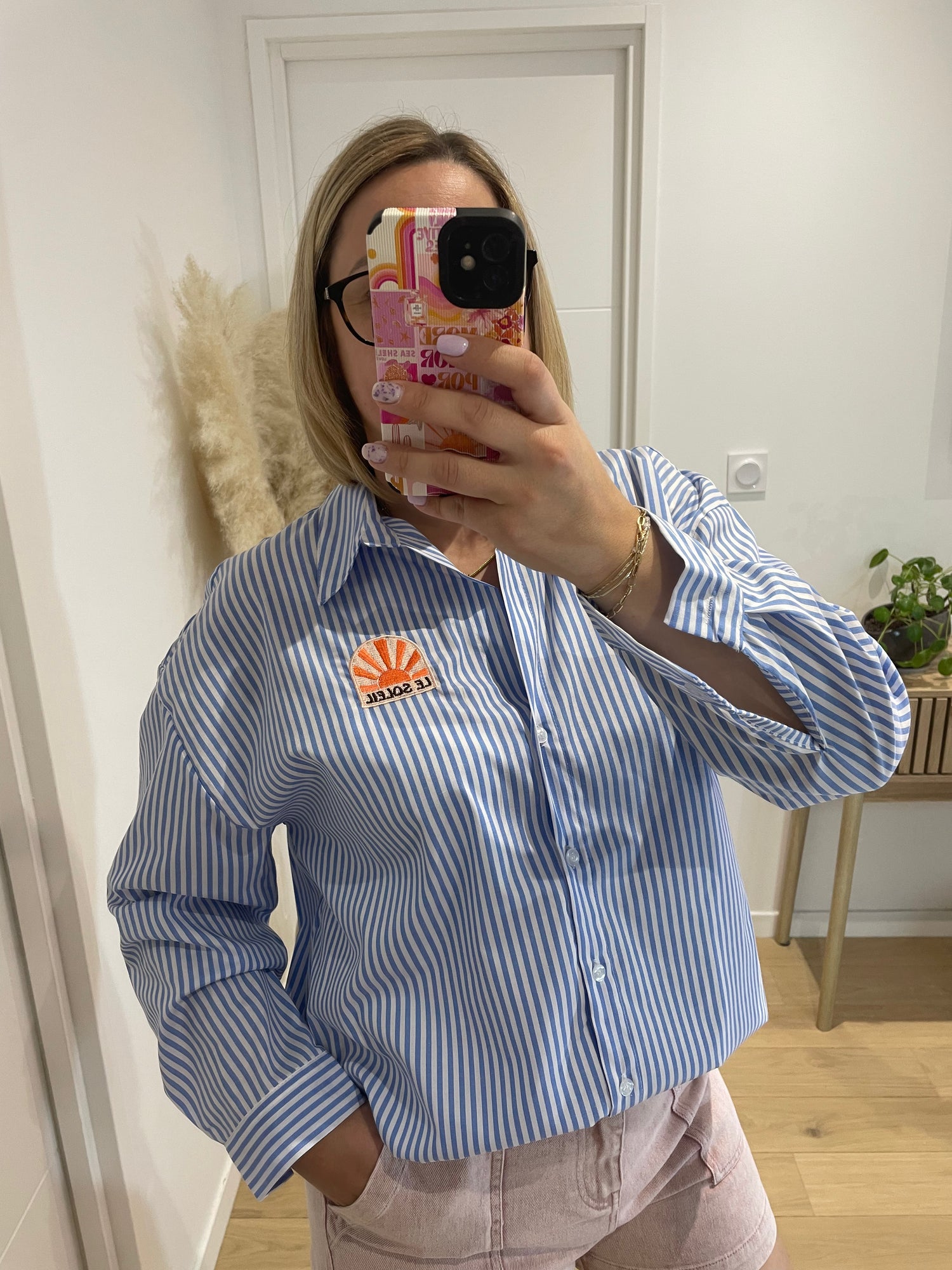 Chemise Soleil - bleue