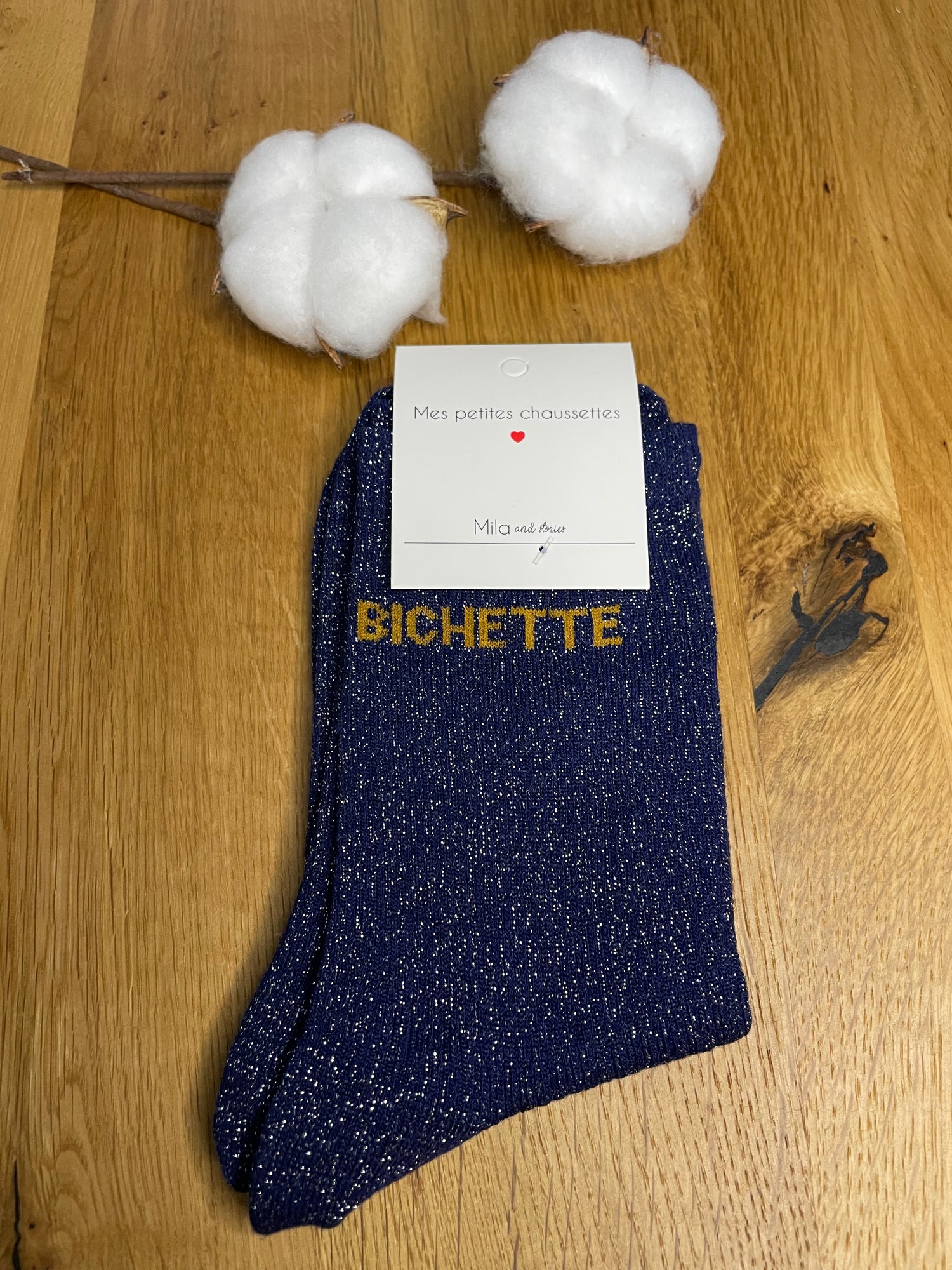 Chaussette Bichette - bleu