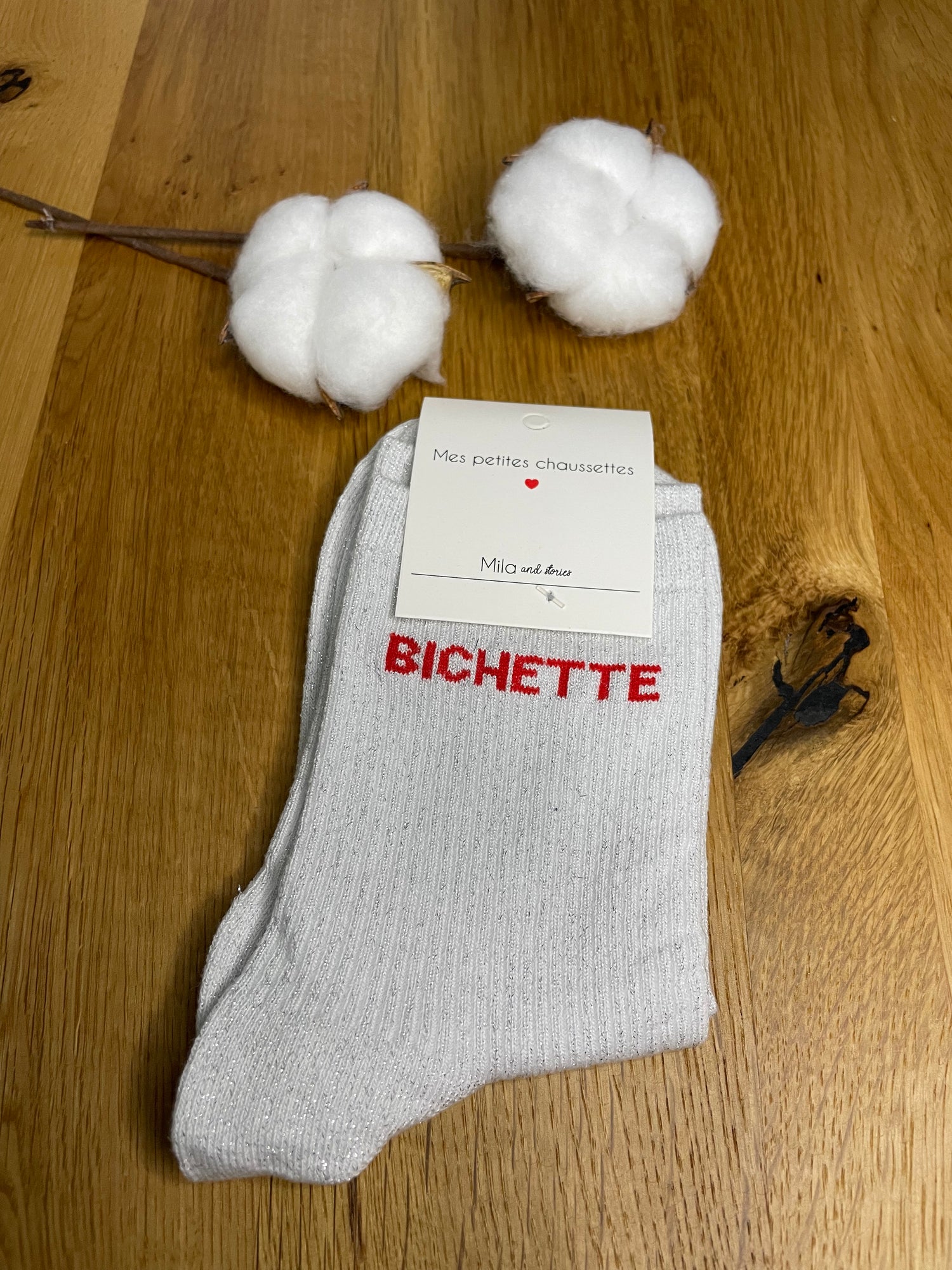 Chaussette Bichette - gris