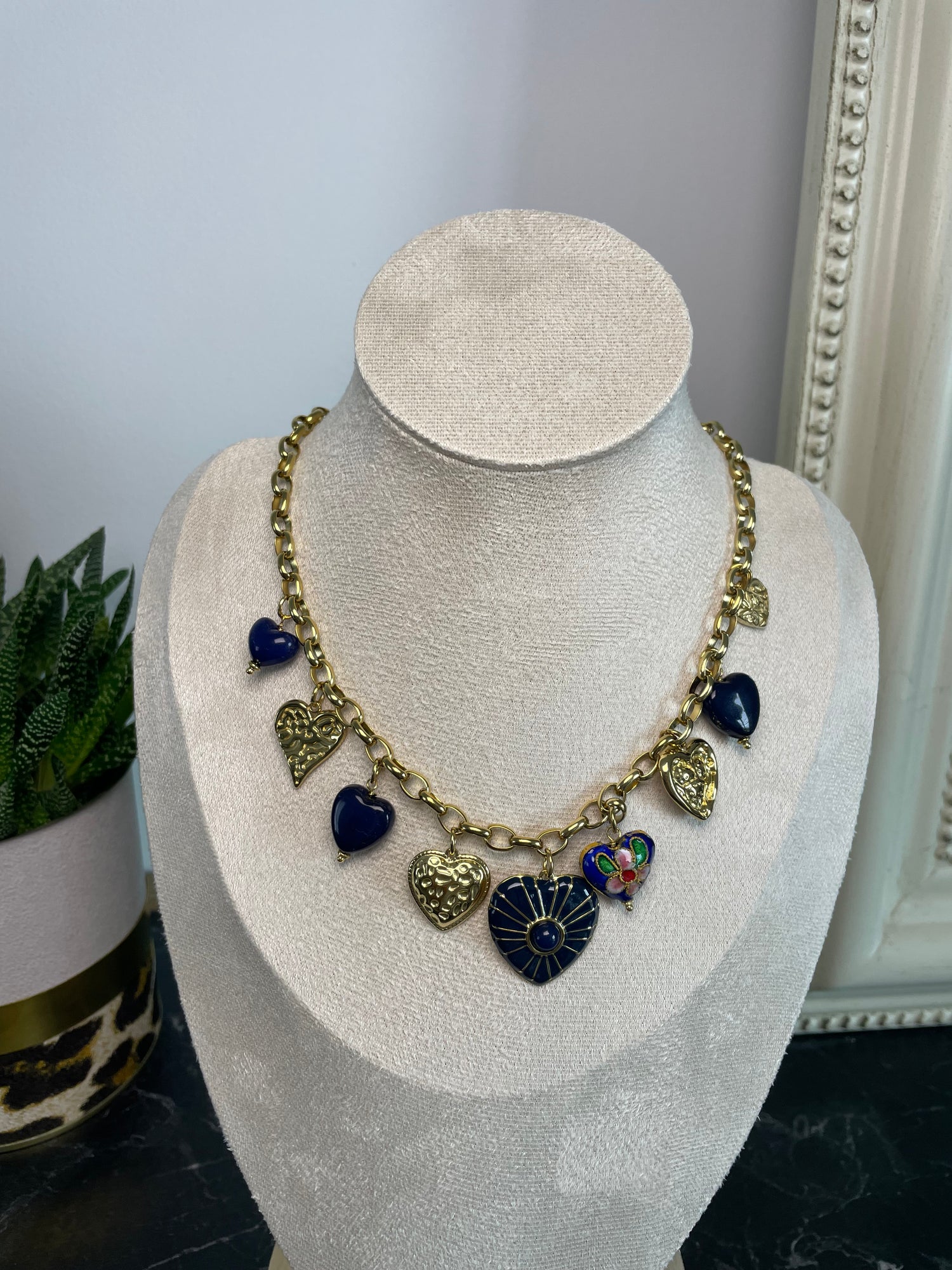 Collier Joy - bleu