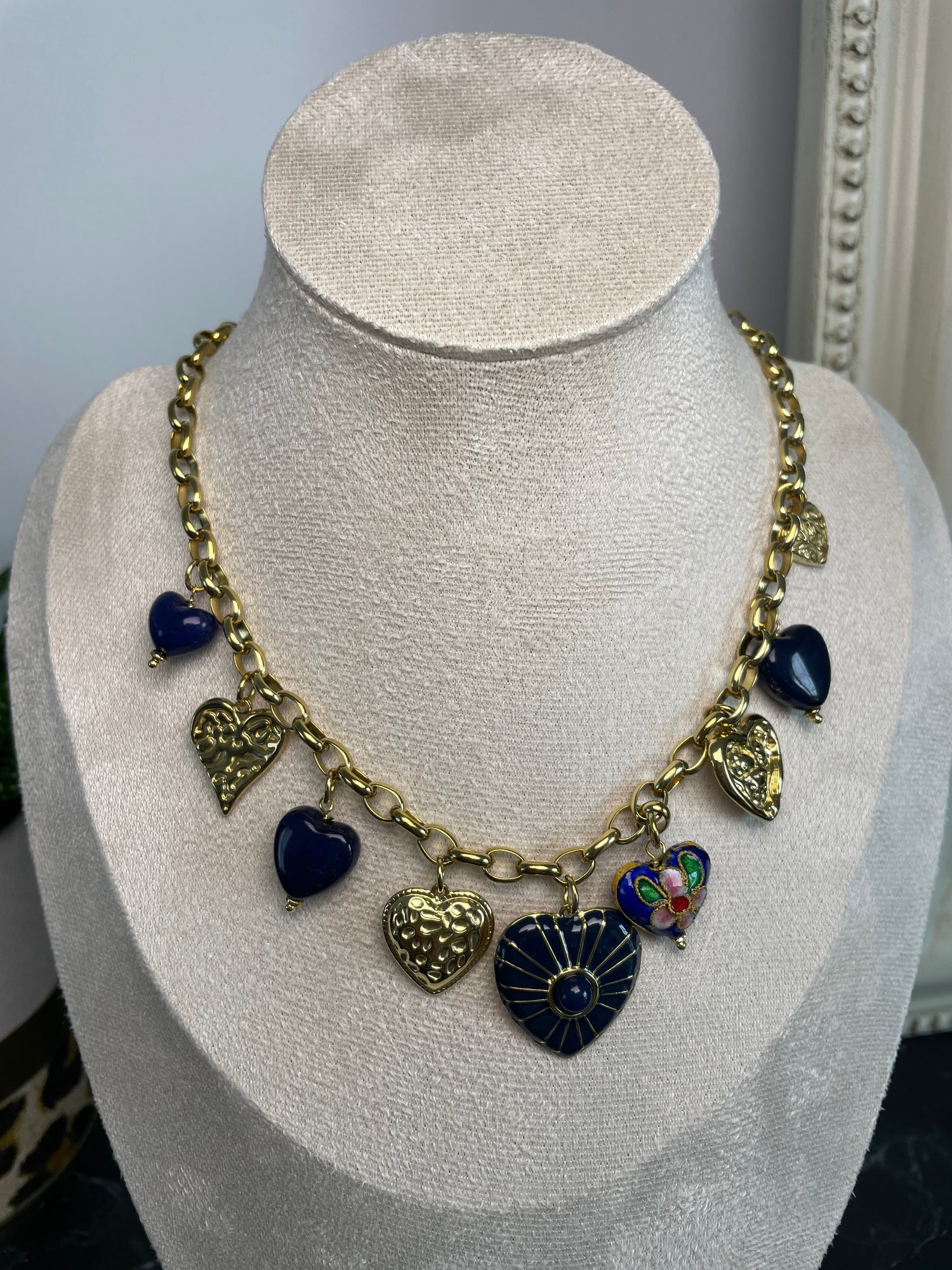 Collier Joy - bleu