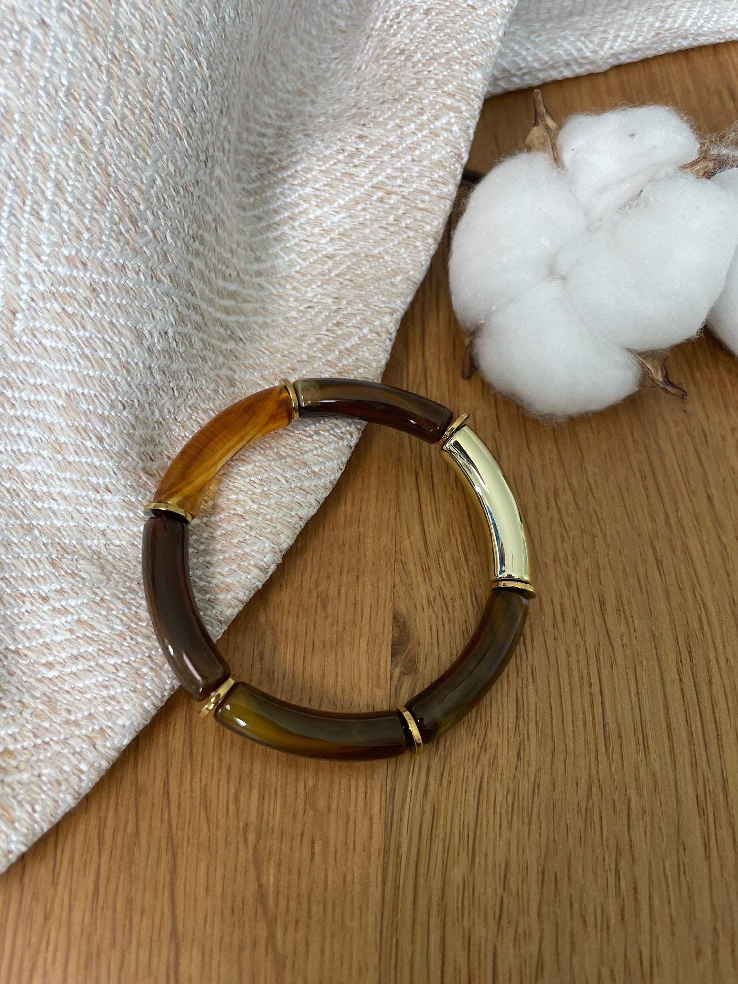 Bracelet Ambre - marron