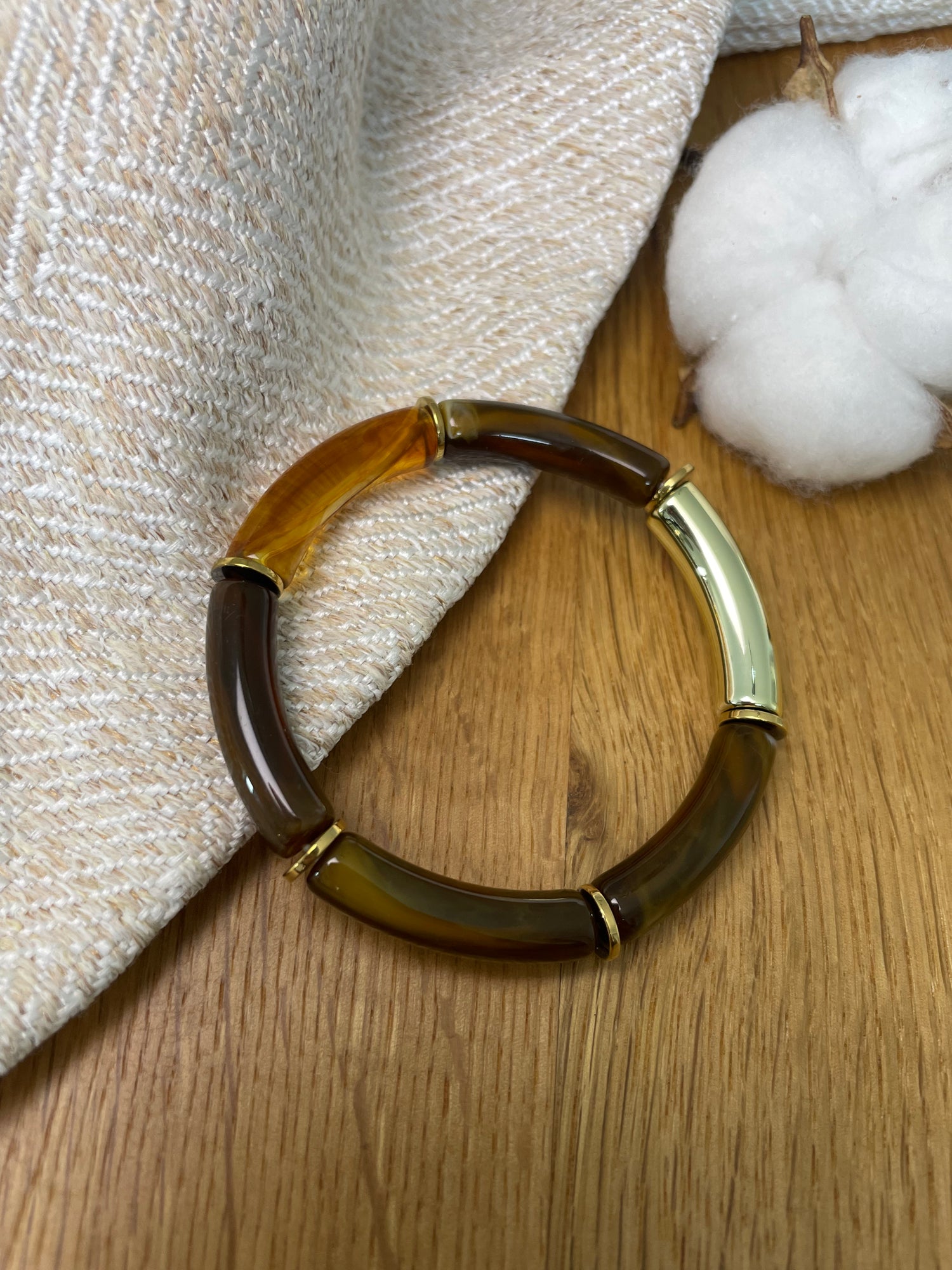 Bracelet Ambre - marron