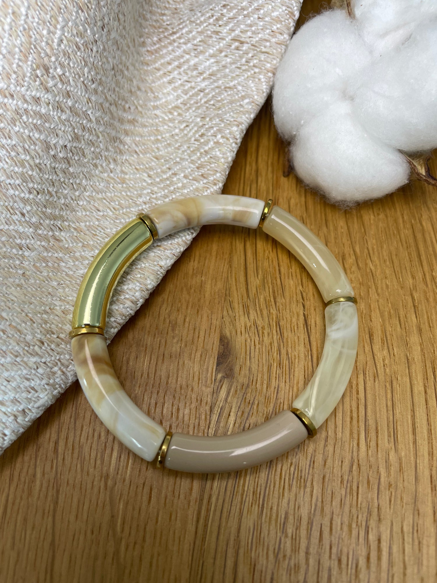 Bracelet Ambre - beige
