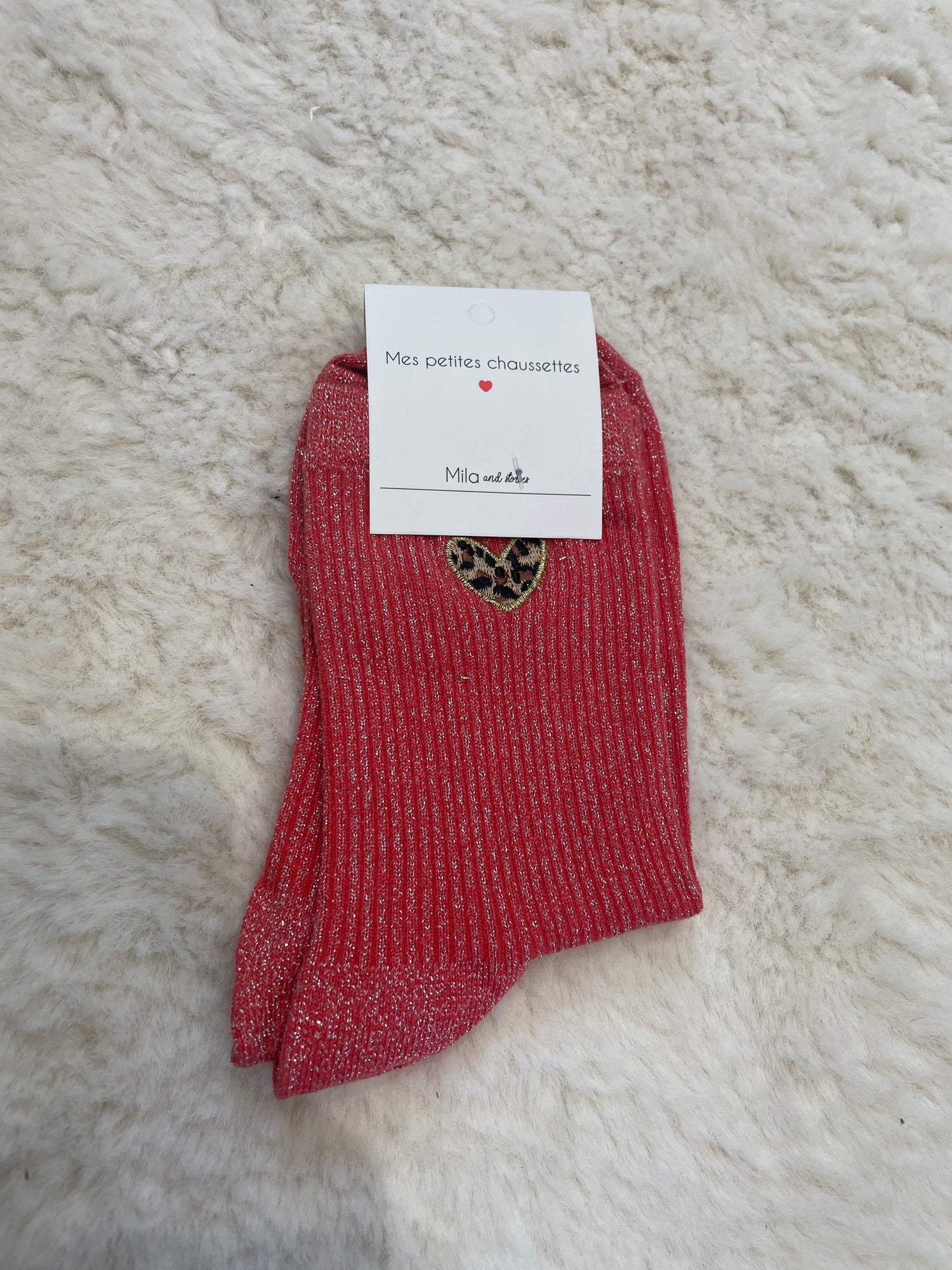 Chaussettes Léonie - rouge