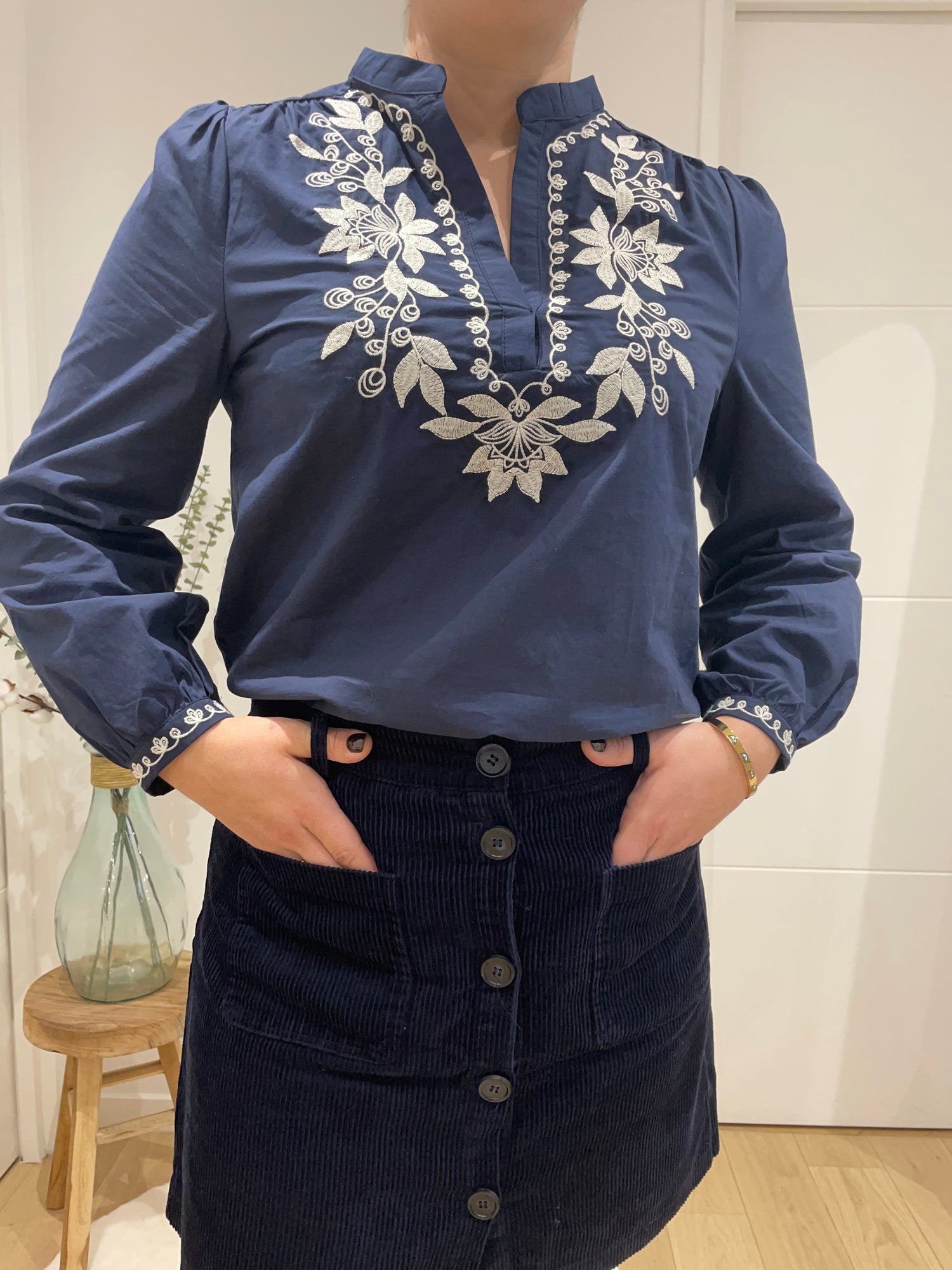 Blouse Eva - bleu