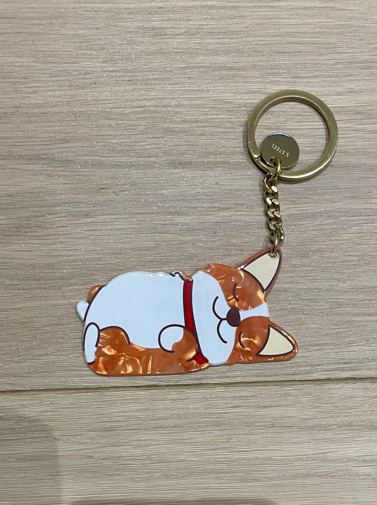 Porte- clé chien qui dort